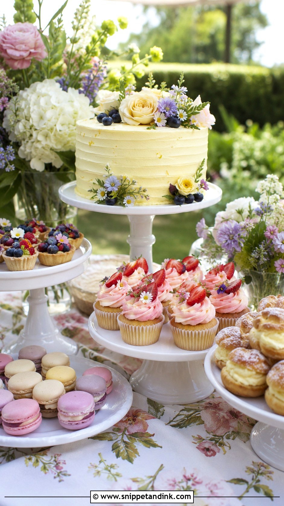 Garden Wedding Sweet Table - Snippet and Ink - 30 Wedding Sweet Table Ideas