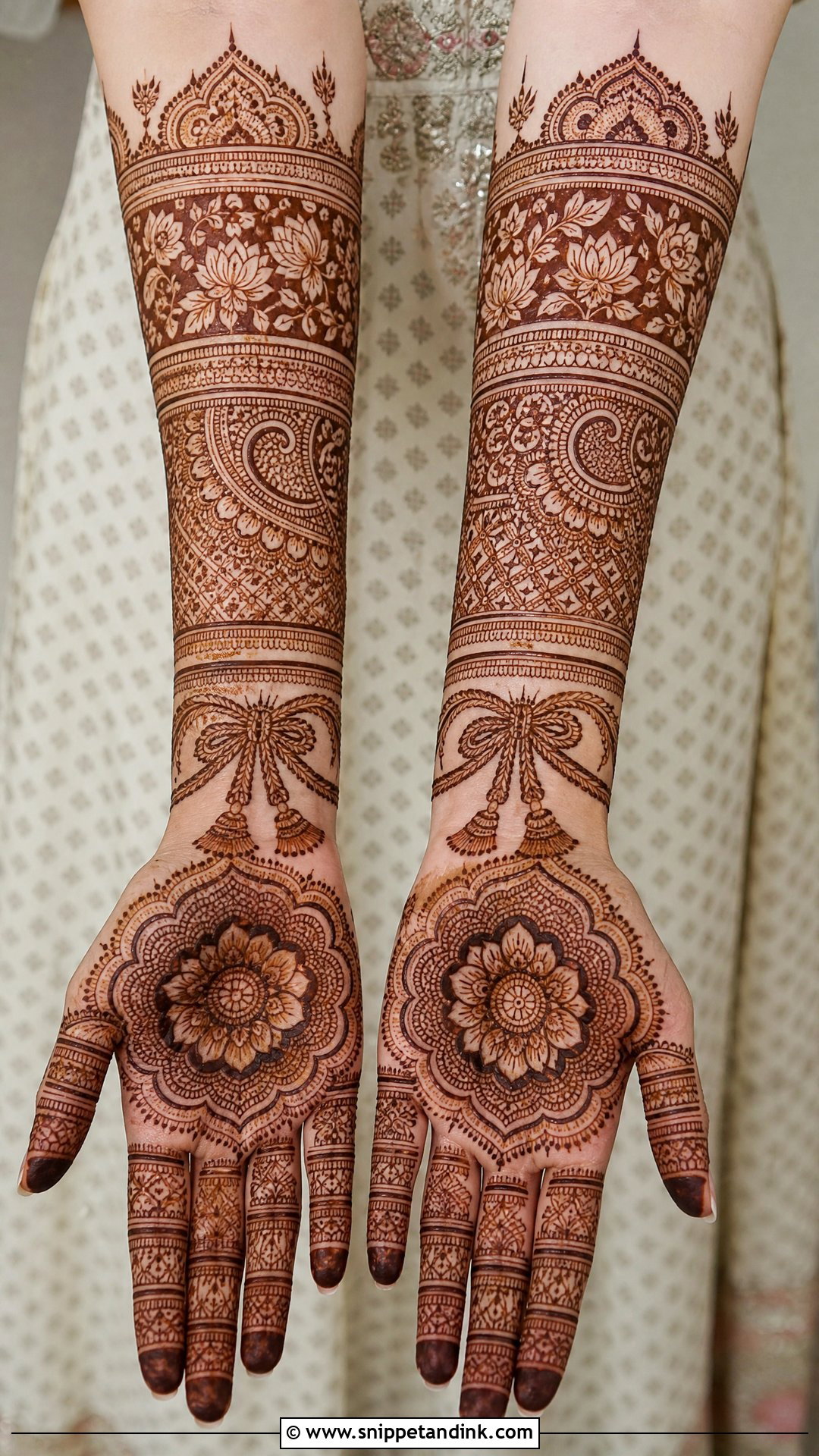 Gathbandhan Mehndi Design For Forearm - Snippet and Ink - 25 Gathbandhan Mehndi Design Ideas