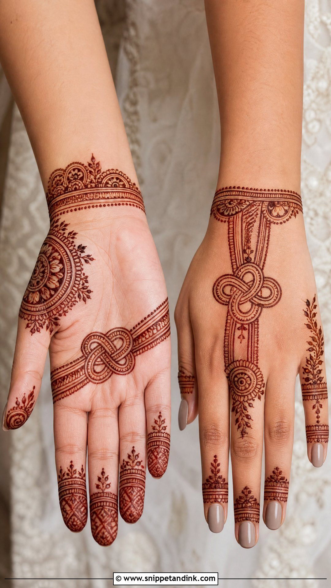 Gathbandhan Mehndi Design With Negative Space - Snippet and Ink - 25 Gathbandhan Mehndi Design Ideas