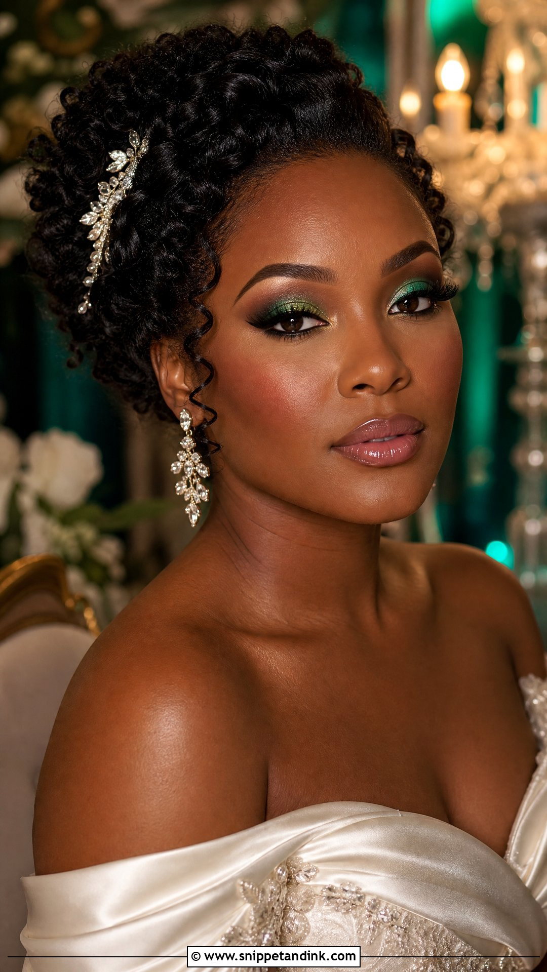 Gemstone Eye Wedding Makeup - Snippet and Ink - 20 Edgy Wedding Makeup Ideas