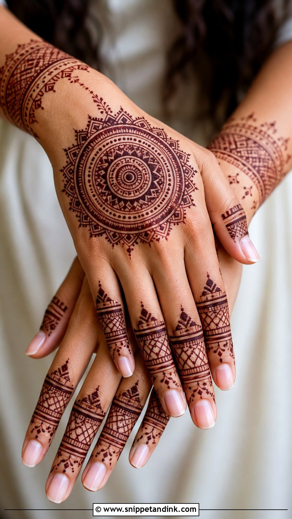 Geometric Mandala Mehndi Design - Snippet and Ink - 35 Mandala Mehndi Design Ideas