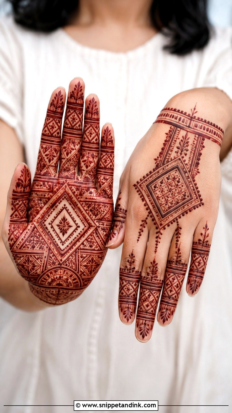 Geometric Mehndi Design - Snippet and Ink - 30 New Trending Mehndi Designs