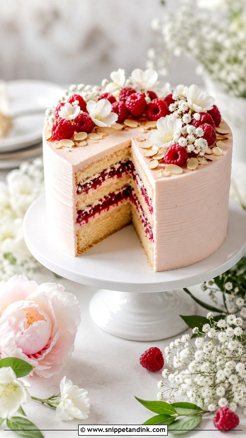 German Raspberry Wedding Cake - Snippet and Ink - 20 German Wedding Cake Ideas