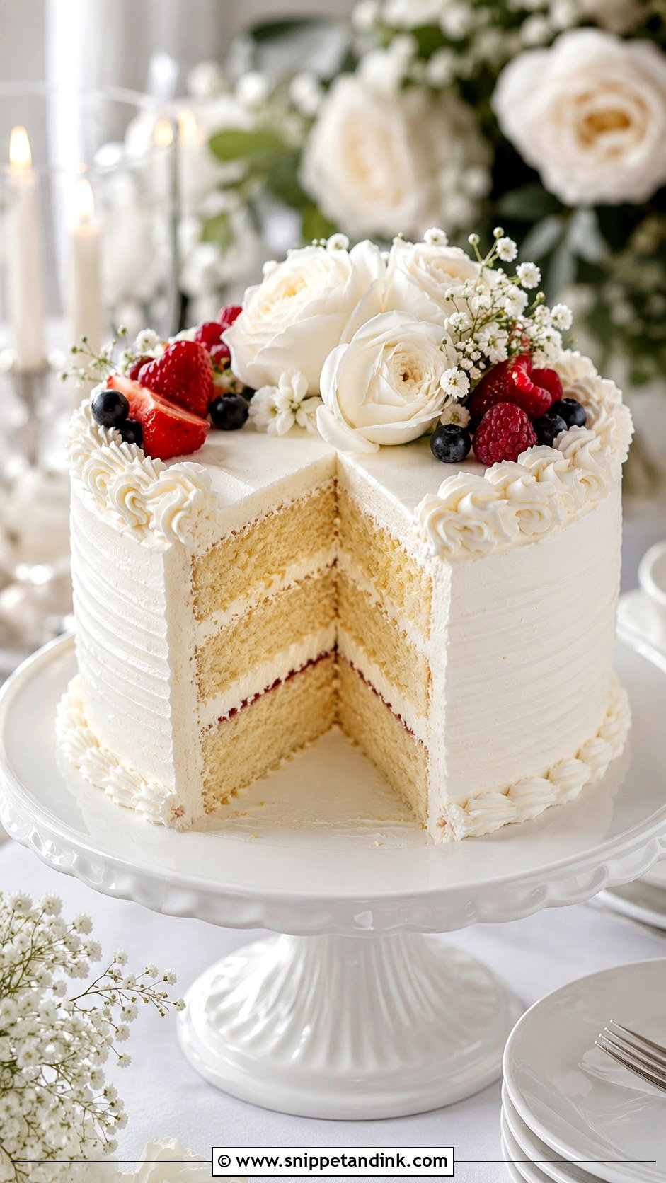 German Vanilla Cream Wedding Cake - Snippet and Ink - 20 German Wedding Cake Ideas