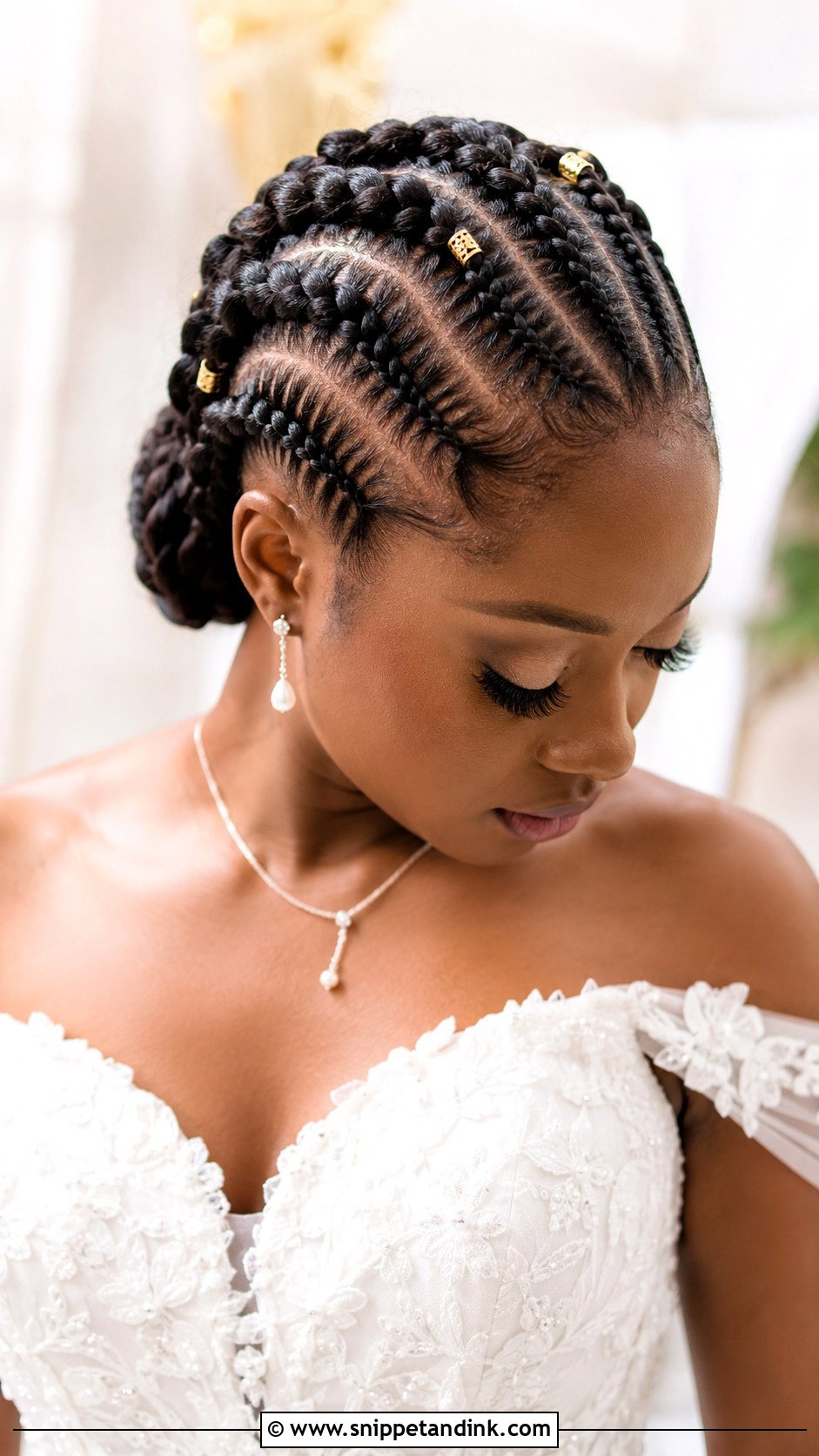Ghana Braids for Black Brides - Snippet and Ink - 20 Braided Wedding Hairstyles Black Women