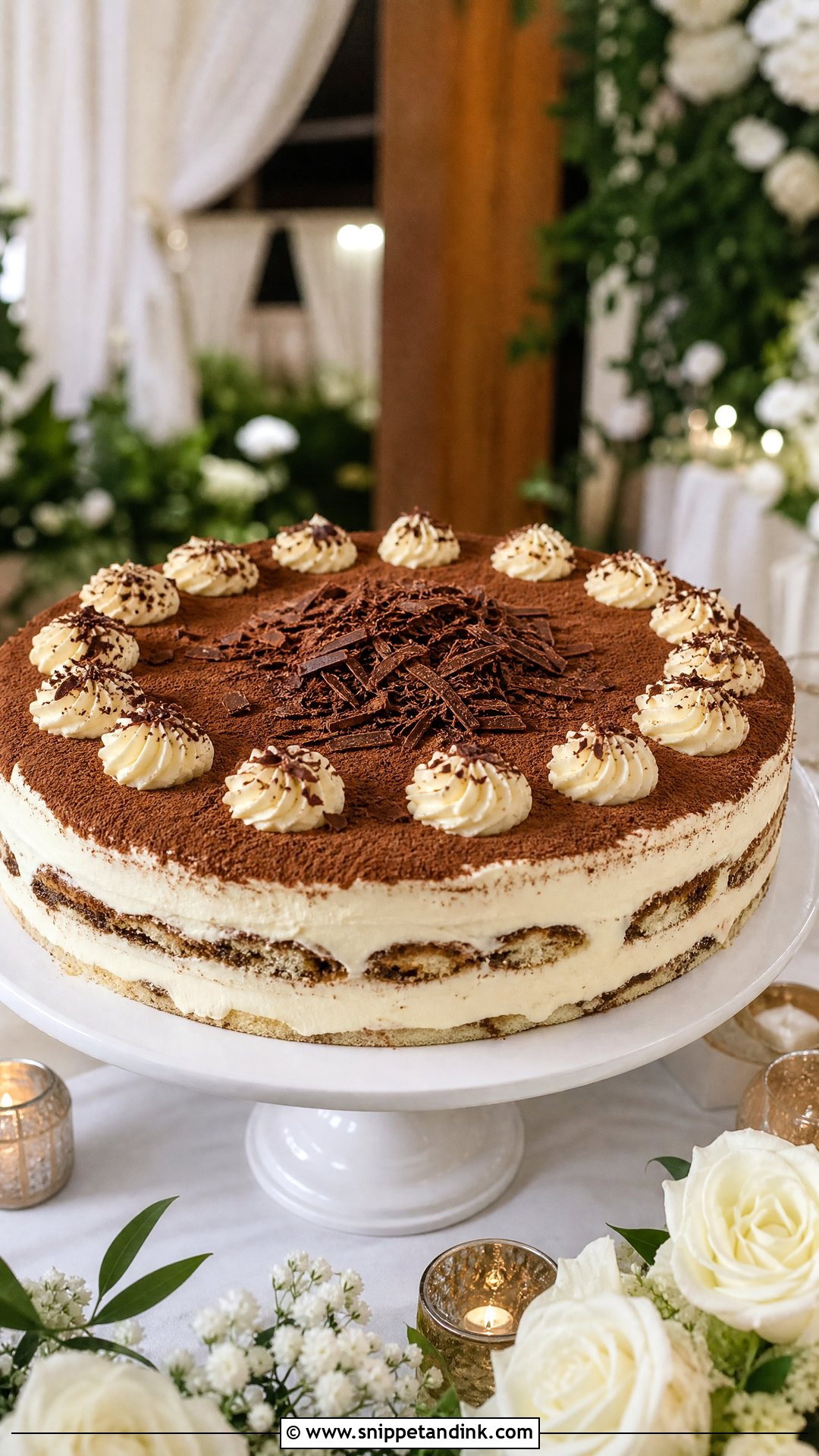 Giant Tiramisu Wedding Cake - Snippet and Ink - 25 Tiramisu Wedding Cake Ideas