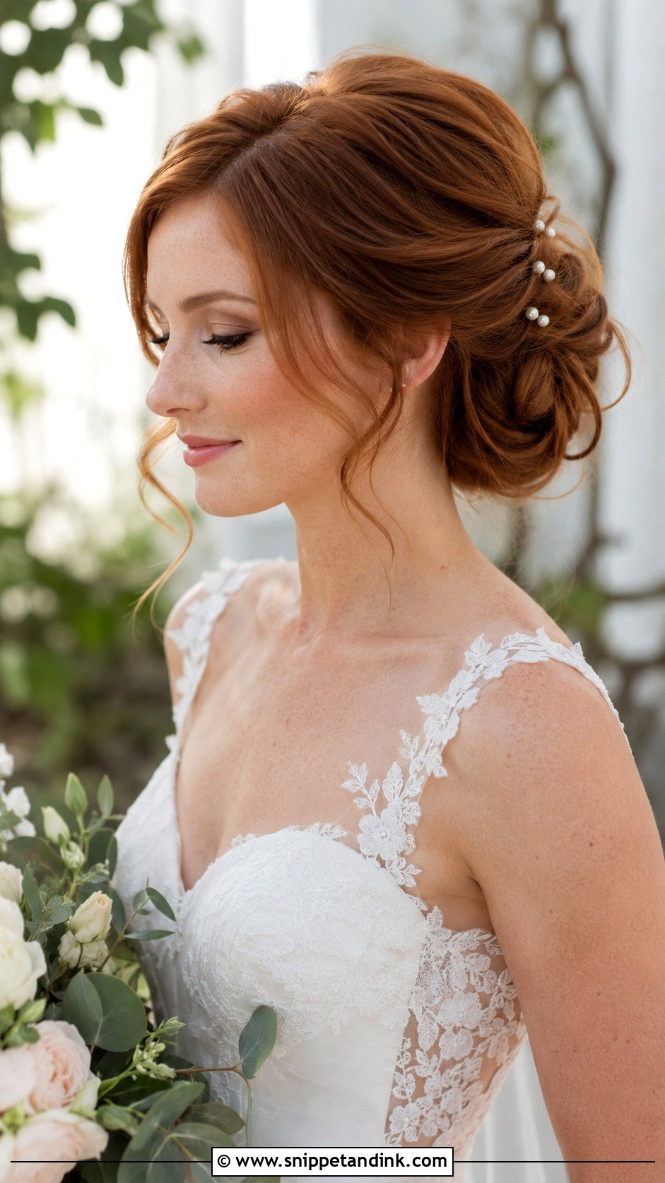 Gibson Tuck Updo - Snippet and Ink - 25 Vintage Wedding Hair Ideas