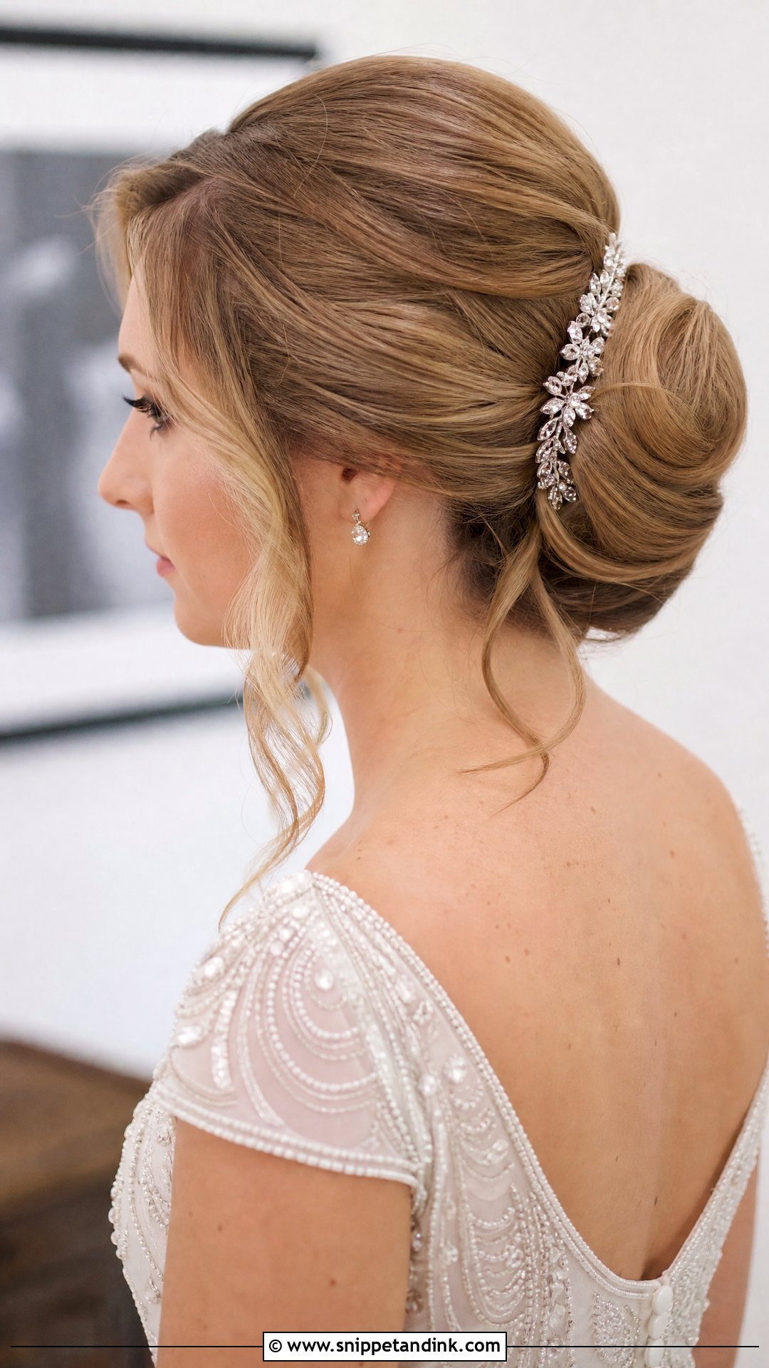 Gibson Tuck Wedding Style for Medium Hair - Snippet and Ink - 20 Medium Hair Wedding Styles