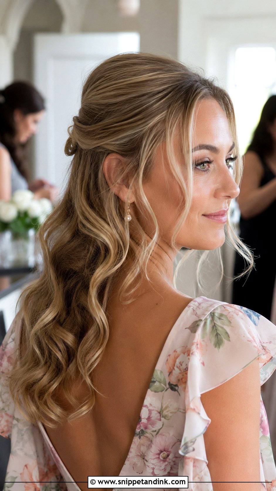 Gigi Hadid Half Up Half Down Wedding Guest Hair - Snippet and Ink - 20 Gigi Hadid Wedding Guest Hairstyle Ideas