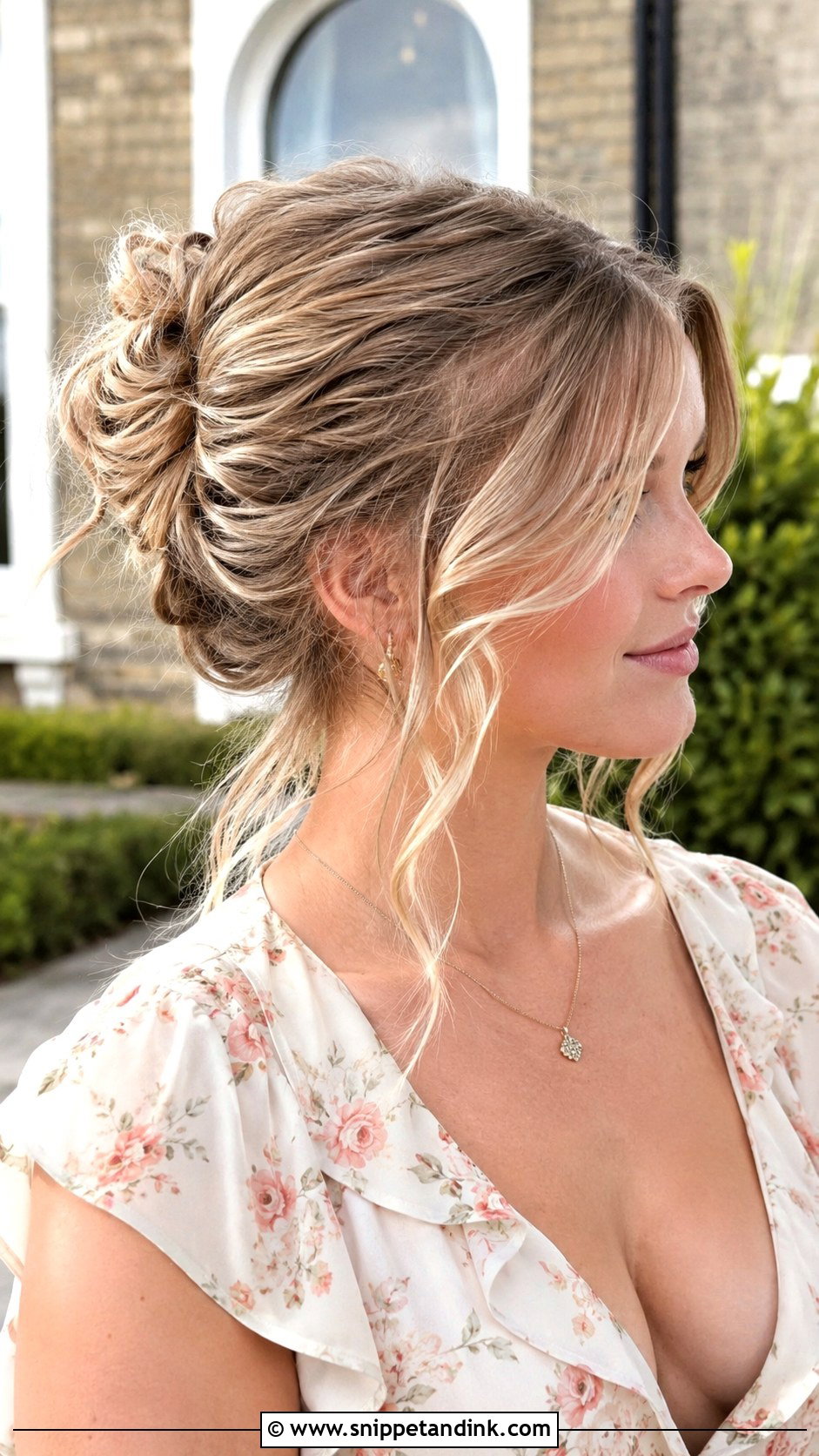 Gigi Hadid Messy Bun for Wedding Guests - Snippet and Ink - 20 Gigi Hadid Wedding Guest Hairstyle Ideas