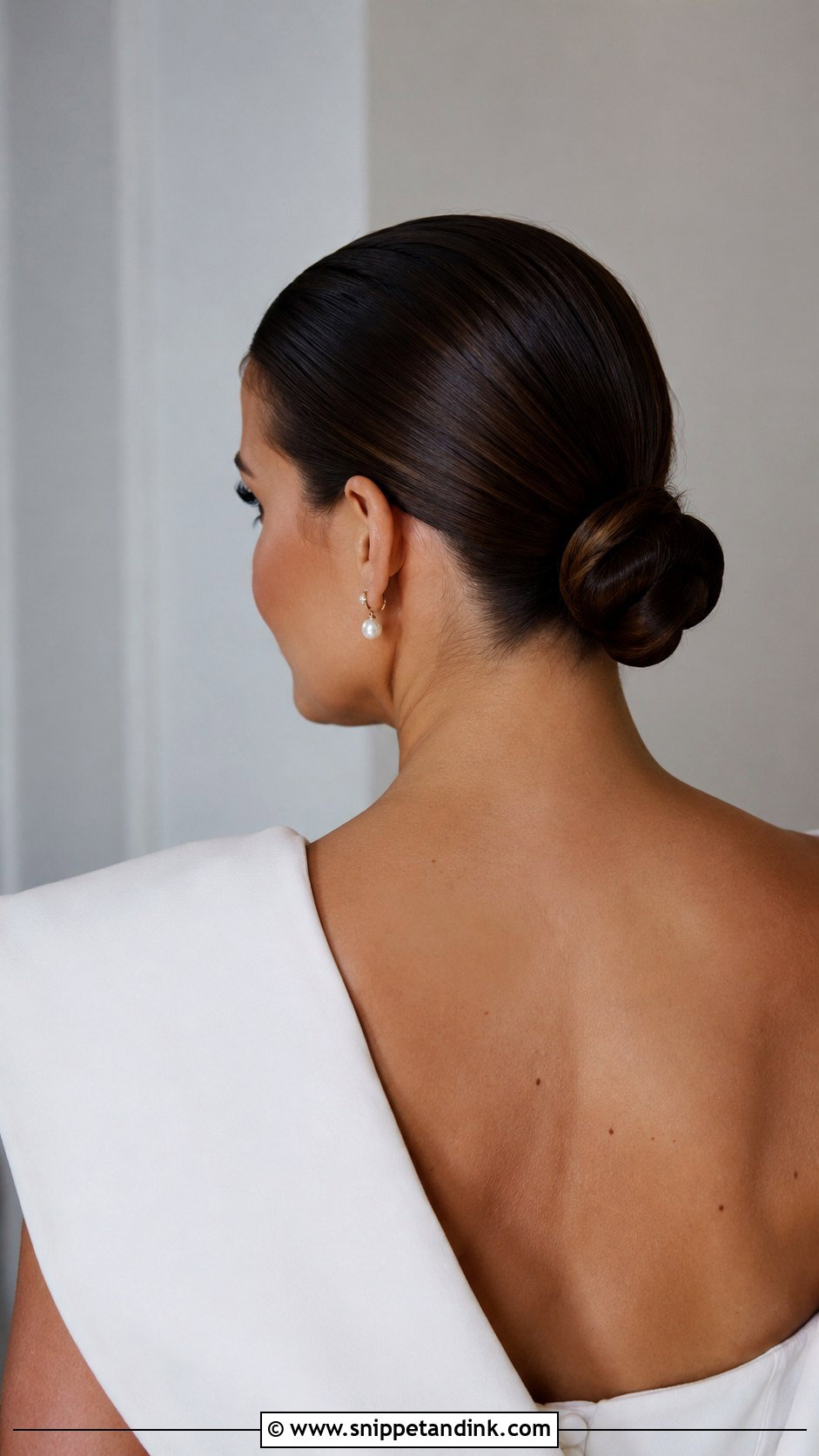 Gigi Hadid Slicked Back Bun Wedding Hair - Snippet and Ink - 20 Gigi Hadid Wedding Guest Hairstyle Ideas