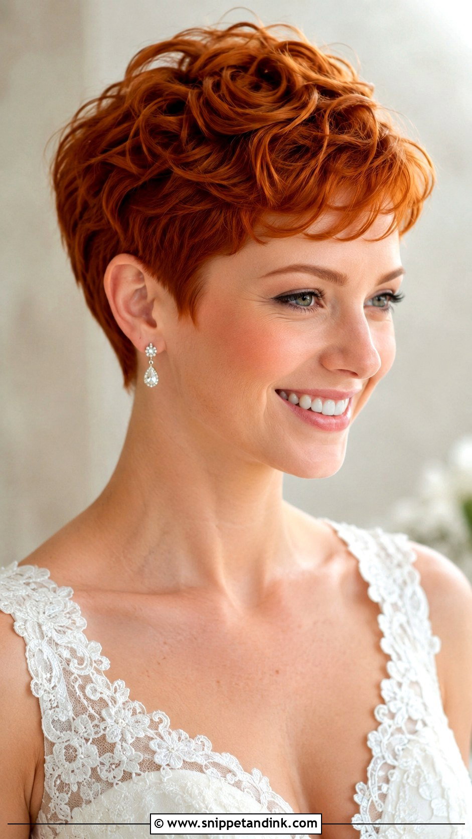 Ginger Pixie Cut for Brides - Snippet and Ink - 25 Ginger Wedding Hair Ideas