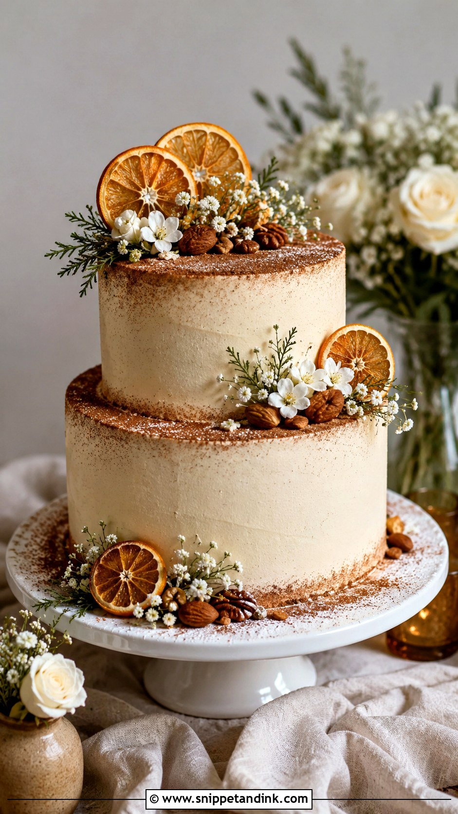 Gingerbread Wedding Cake With Cinnamon Sugar - Snippet and Ink - 20 Gingerbread Wedding Cake Ideas
