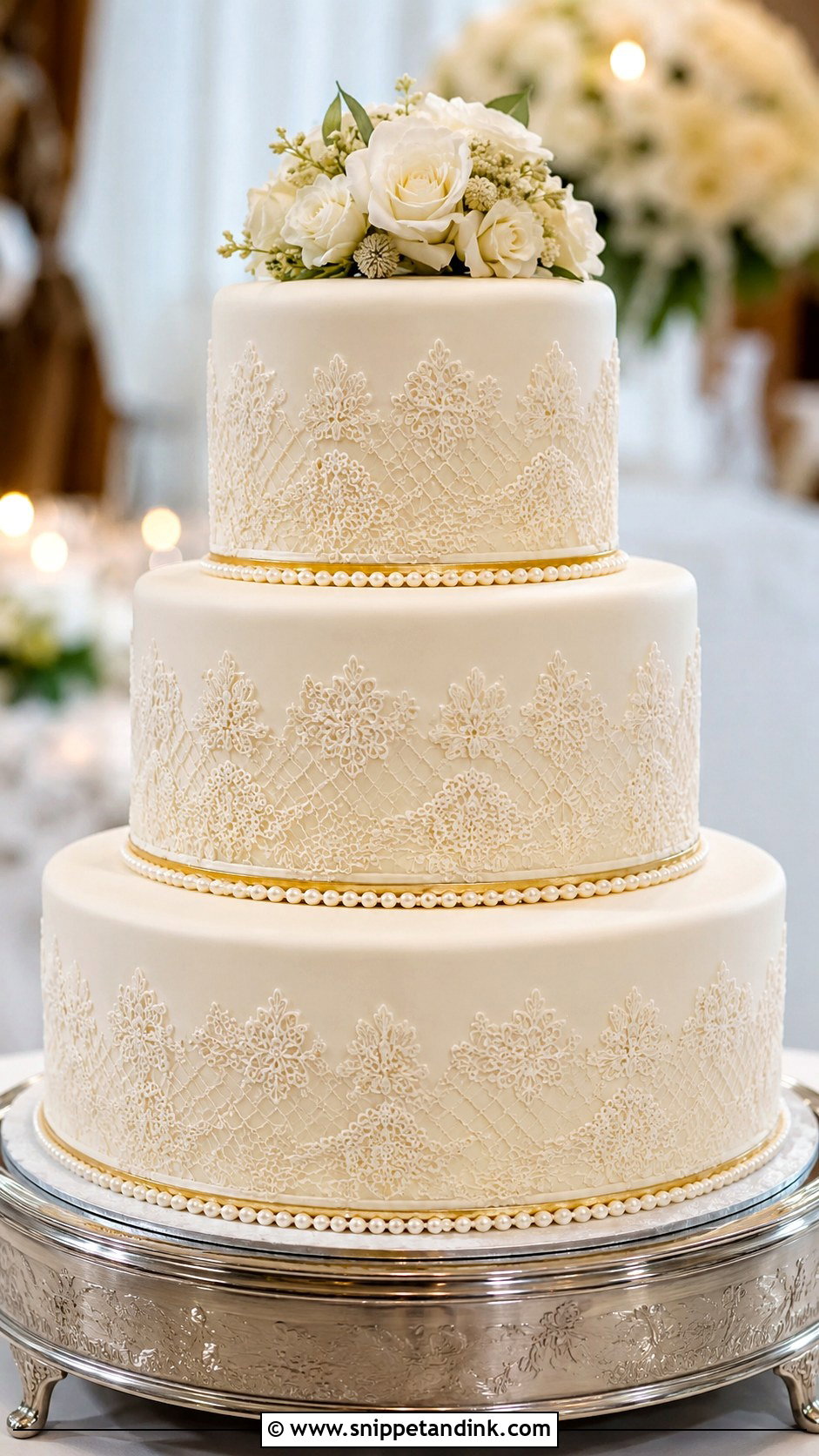 Gingerbread Wedding Cake With Fondant Finish - Snippet and Ink - 20 Gingerbread Wedding Cake Ideas