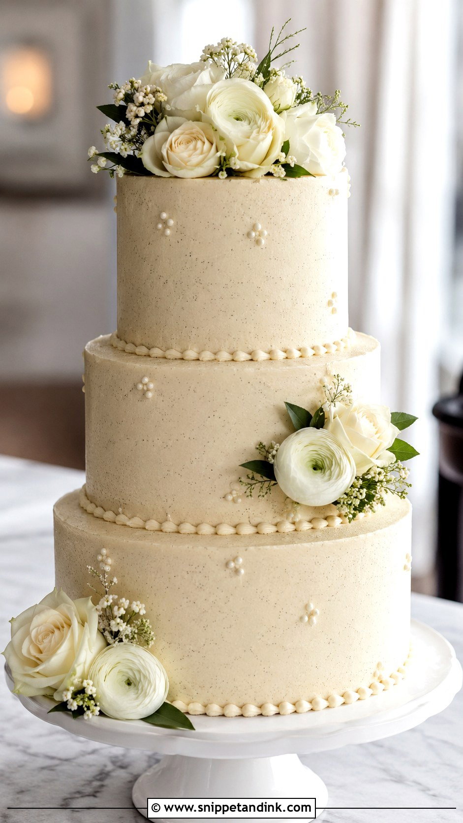 Gingerbread Wedding Cake With Vanilla Bean Frosting - Snippet and Ink - 20 Gingerbread Wedding Cake Ideas