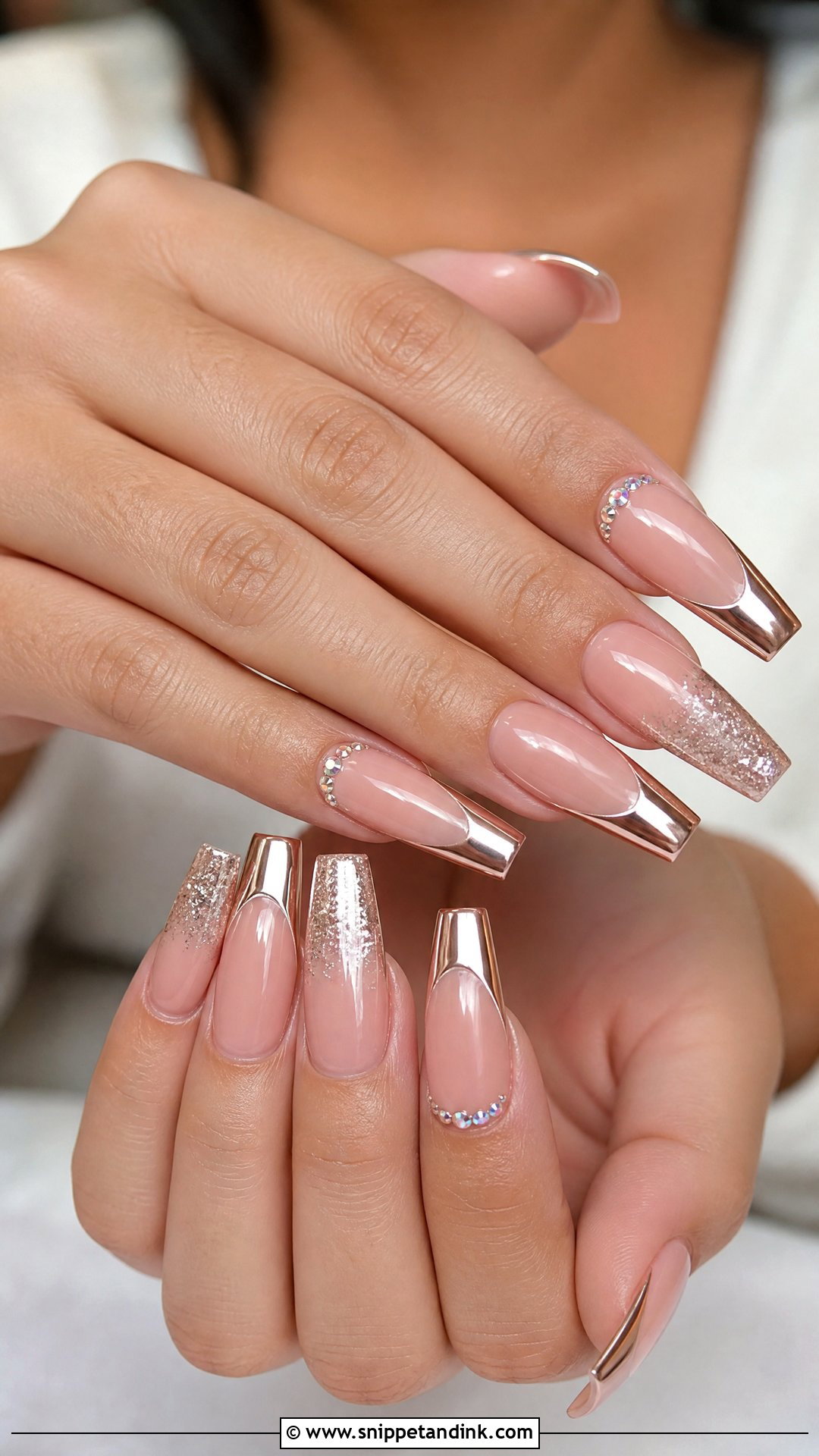 Glam Bachelorette Nails - Snippet and Ink - 35 Bachelorette Nails