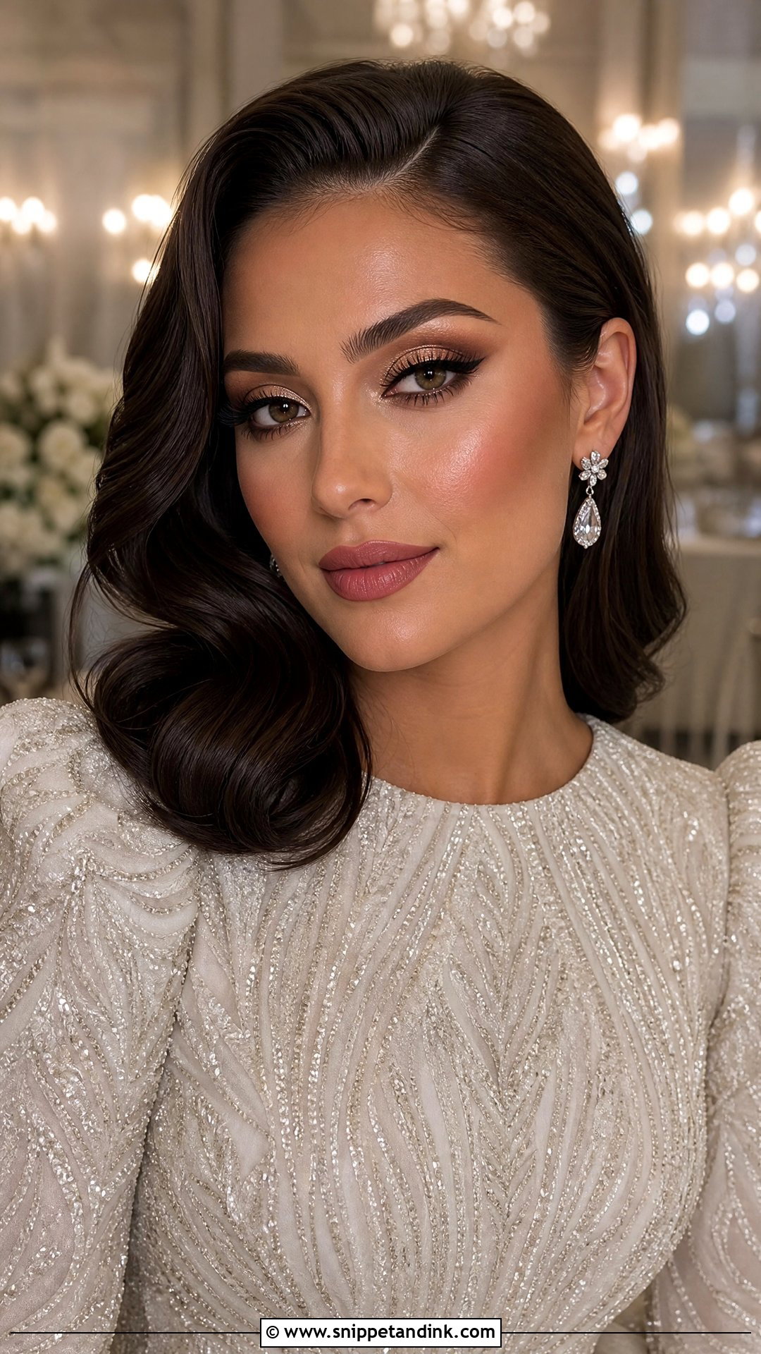 Glam Bridal Eye Makeup - Snippet and Ink - 20 Wedding Eye Makeup for Bride Ideas