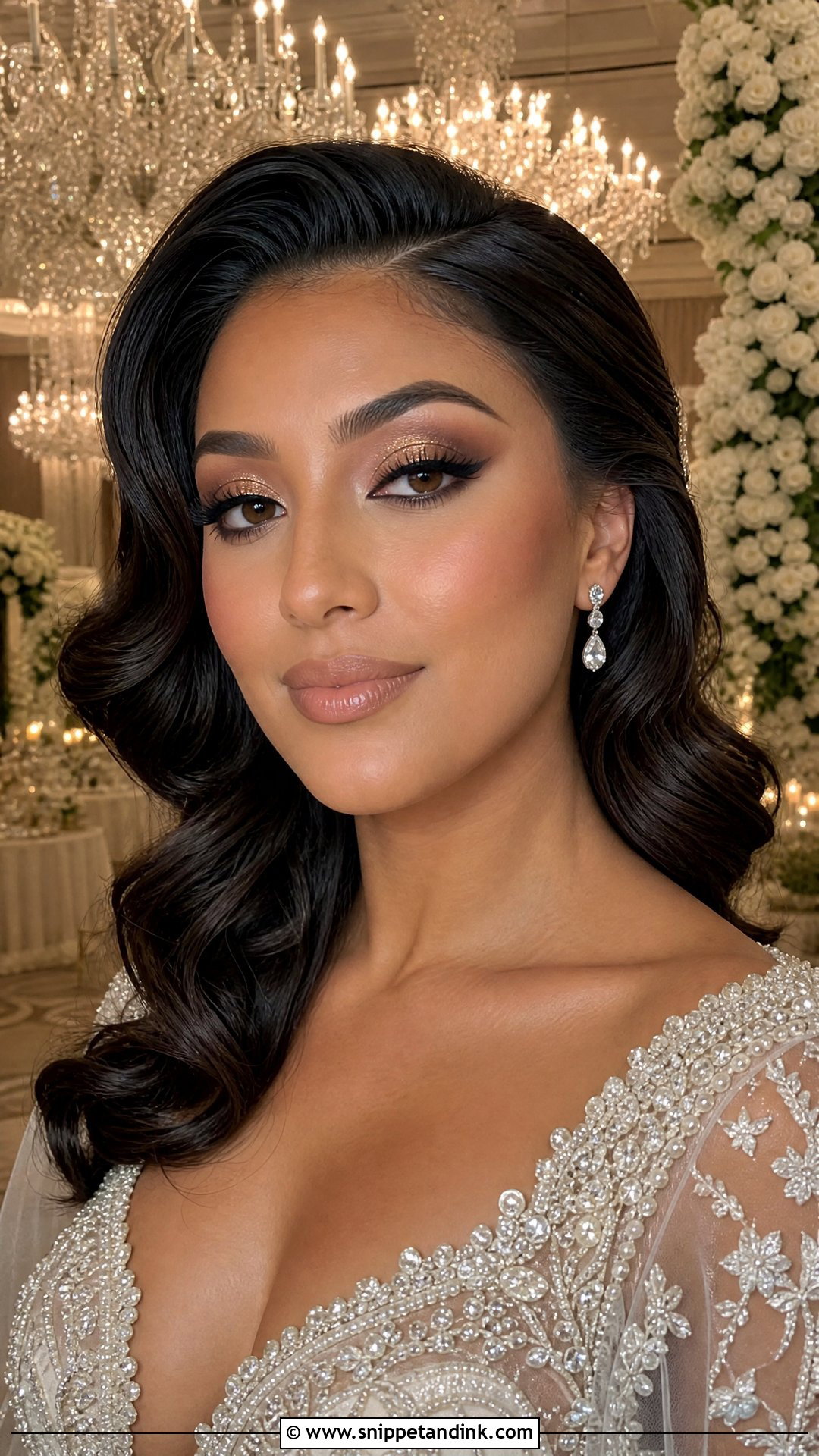Glam Bridal Eyeshadow - Snippet and Ink - 25 Bridal Eyeshadow Ideas