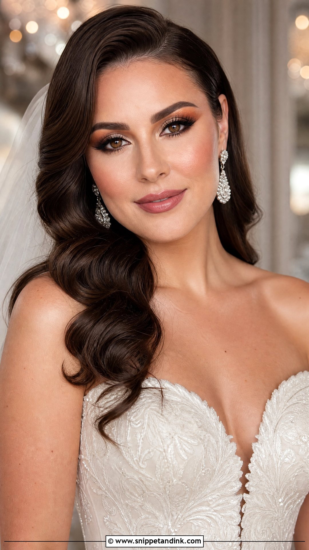 Glam Bridal Makeup For Green Eyes - Snippet and Ink - 20 Glowy Bridal Makeup for Green Eyes
