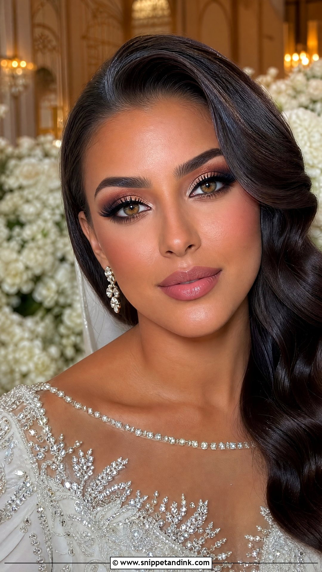 Glam Bridal Makeup For Hazel Eyes Brunette - Snippet and Ink - 20 Bridal Makeup for Hazel Eyes Brunette