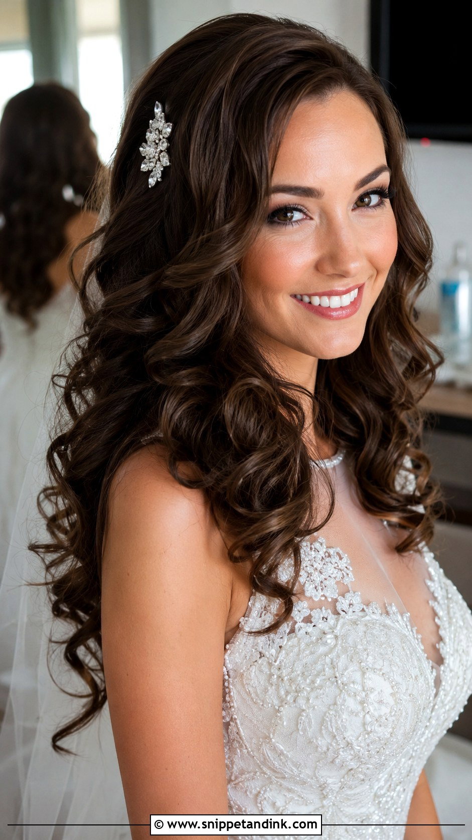 Glam Curls for Wedding - Snippet and Ink - 25 Cute Hairstyles for Wedding