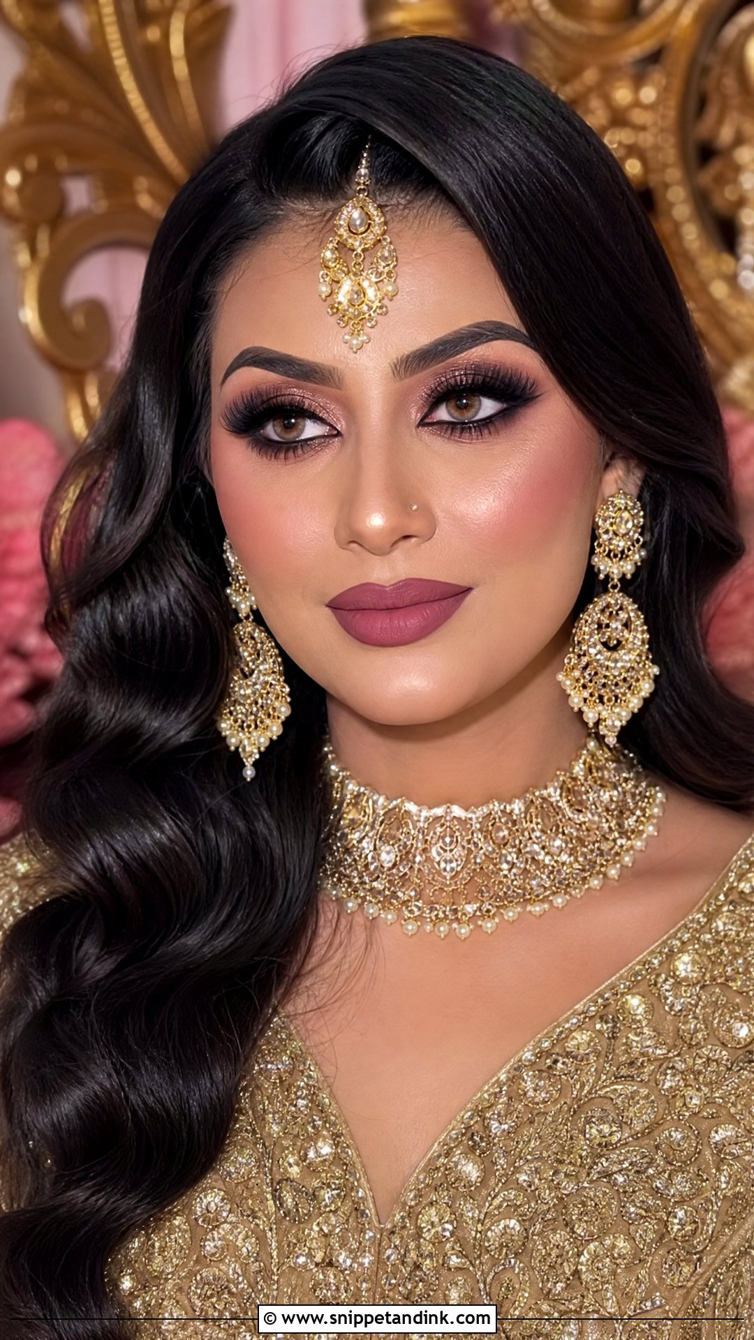 Glam Desi Bridal Makeup - Snippet and Ink - 25 Desi Bridal Makeup Ideas