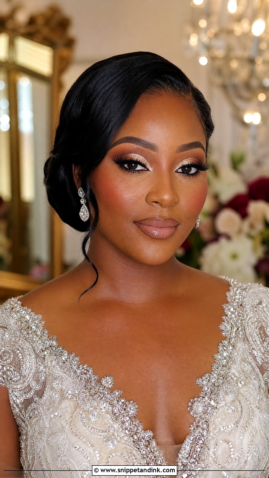 Glam Hooded Eye Bridal Makeup - Snippet and Ink - 20 Hooded Eye Bridal Makeup Ideas
