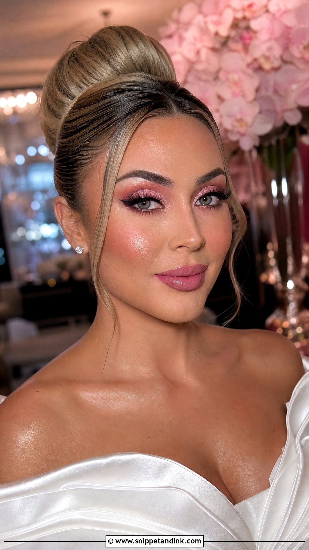 Glam Pink Bridal Makeup - Snippet and Ink - 25 Pink Bridal Makeup Looks