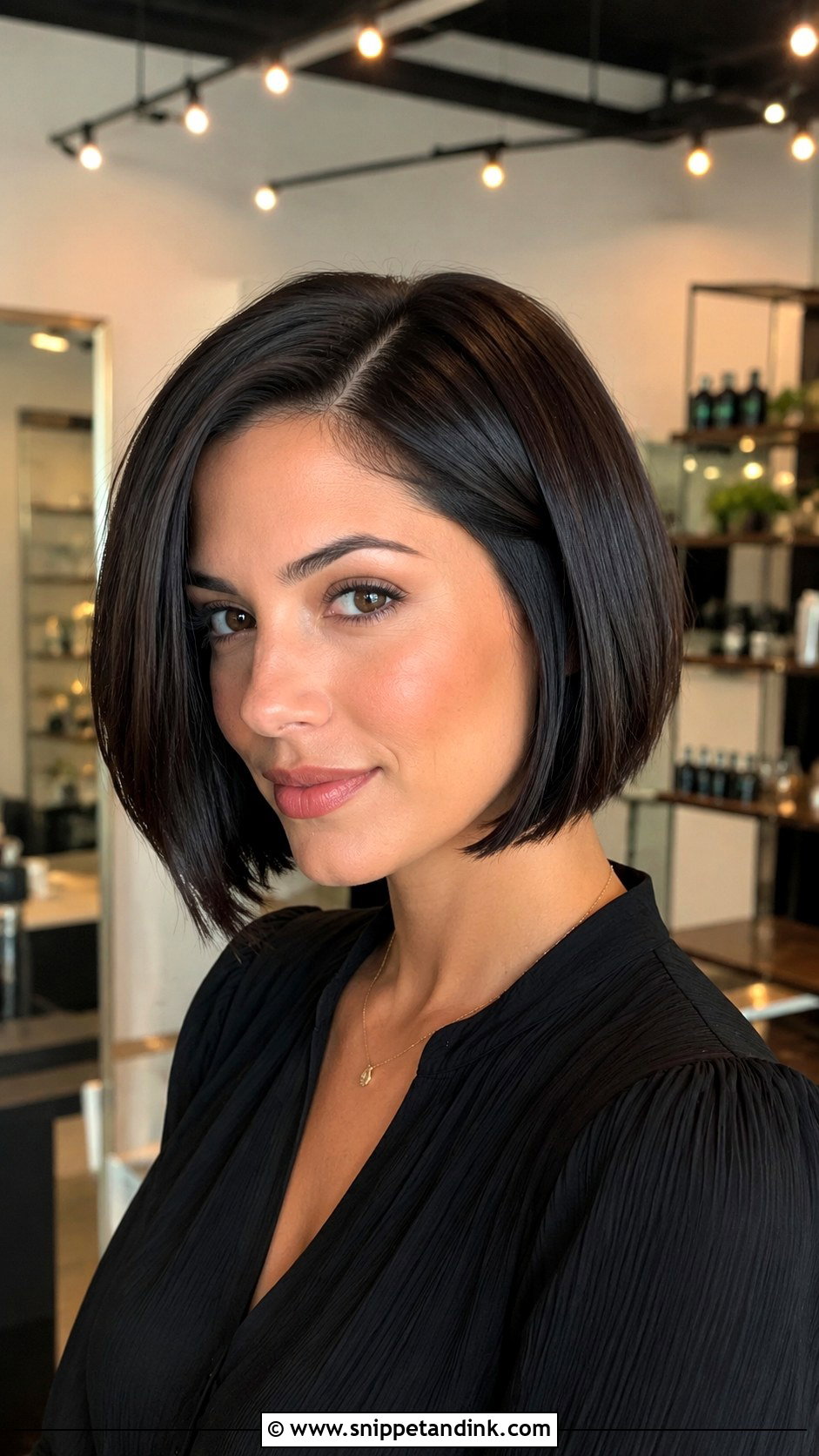 Glam Sleek Bob - Snippet and Ink - 20 Cute Birthday Hairstyle Ideas