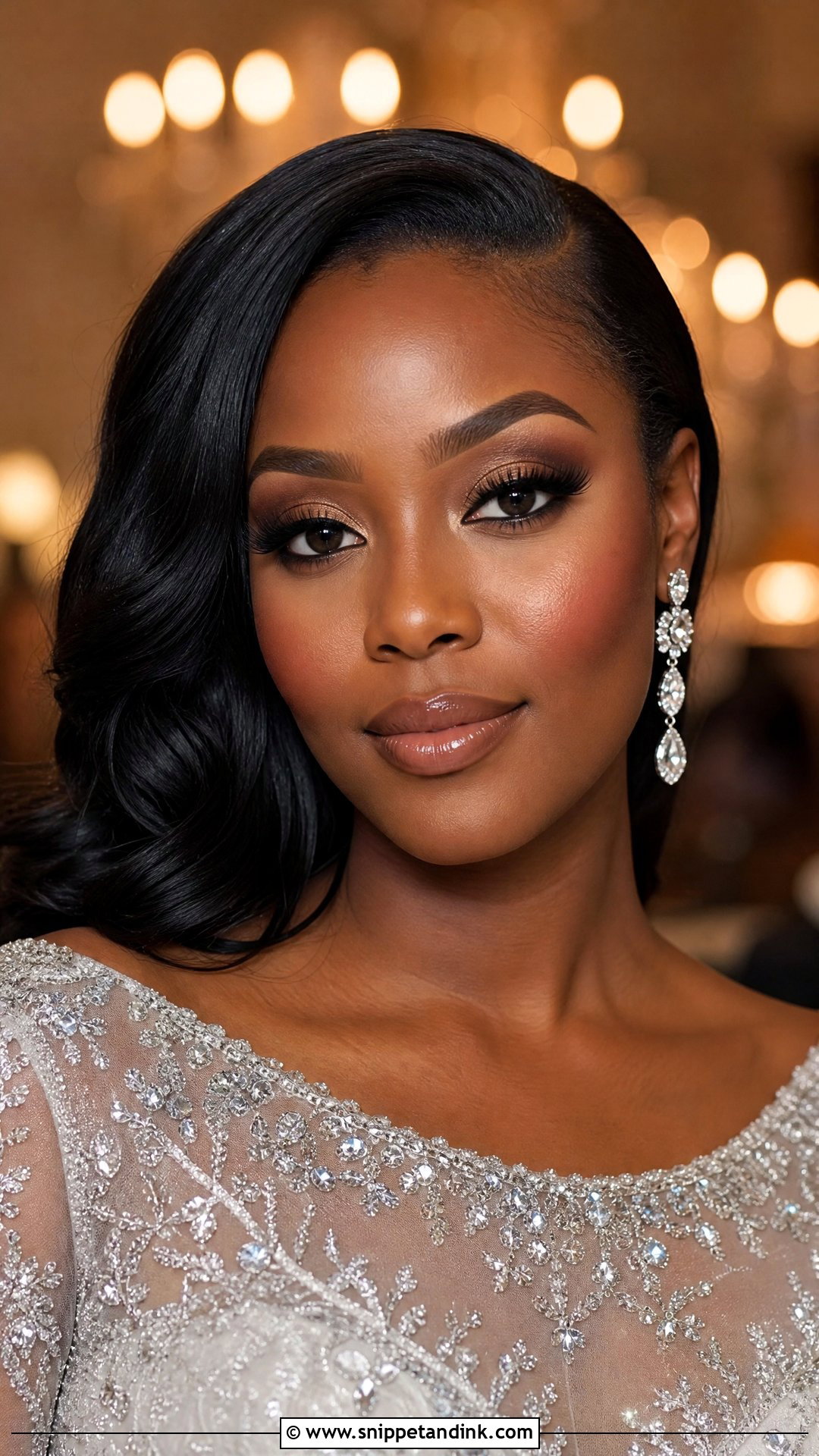 Glam Smokey Eye Bridal Makeup - Snippet and Ink - 20 Smokey Eye Wedding Makeup Brides