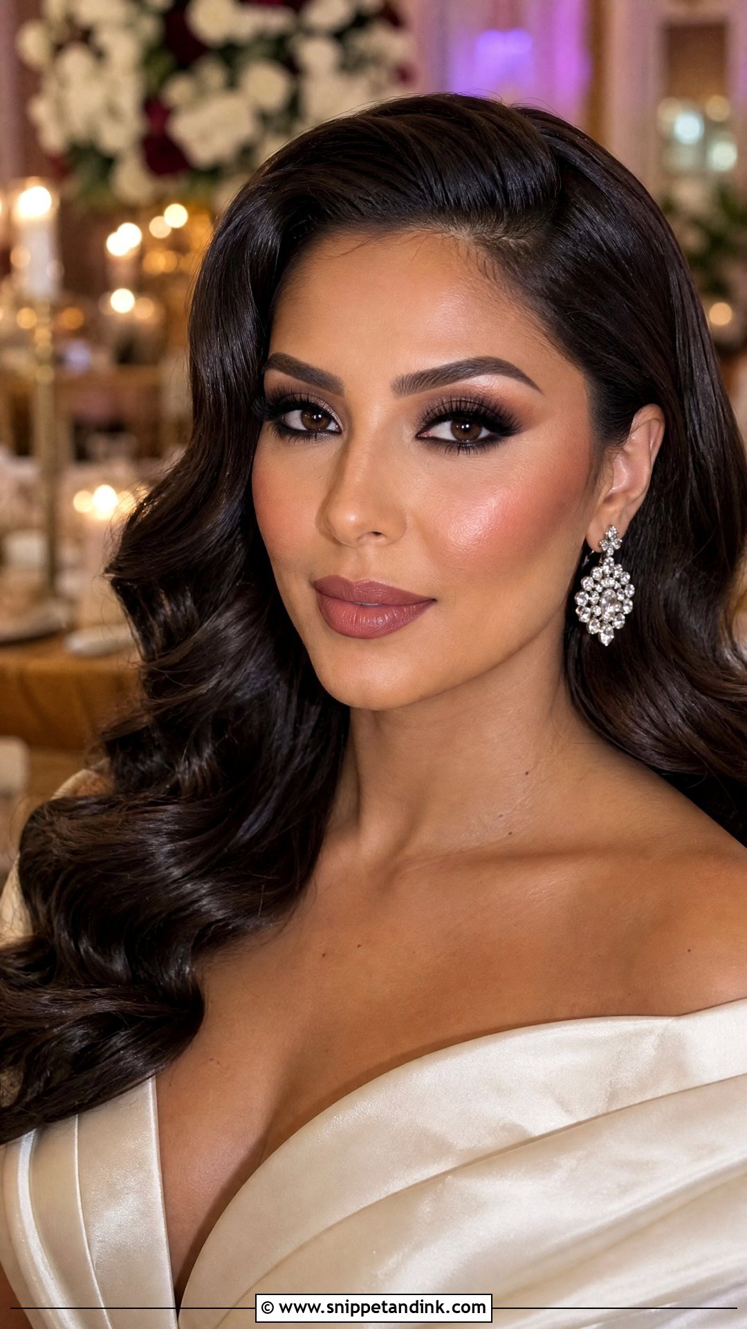 Glam Smoky Wedding Makeup - Snippet and Ink - 20 Smoky Wedding Makeup Ideas
