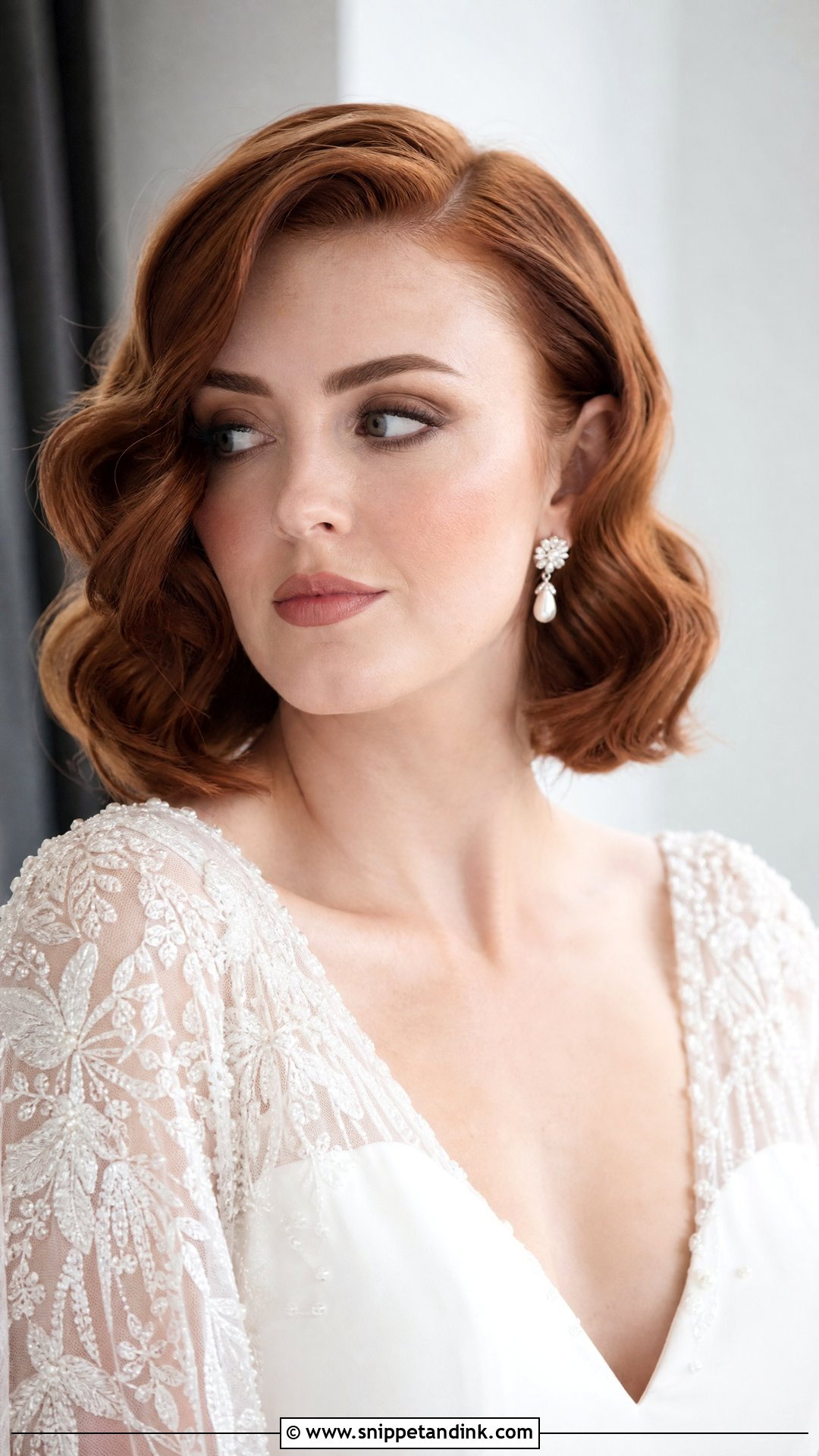 Glam Waves For Short Hair - Snippet and Ink - 20 Bridal Glam Waves