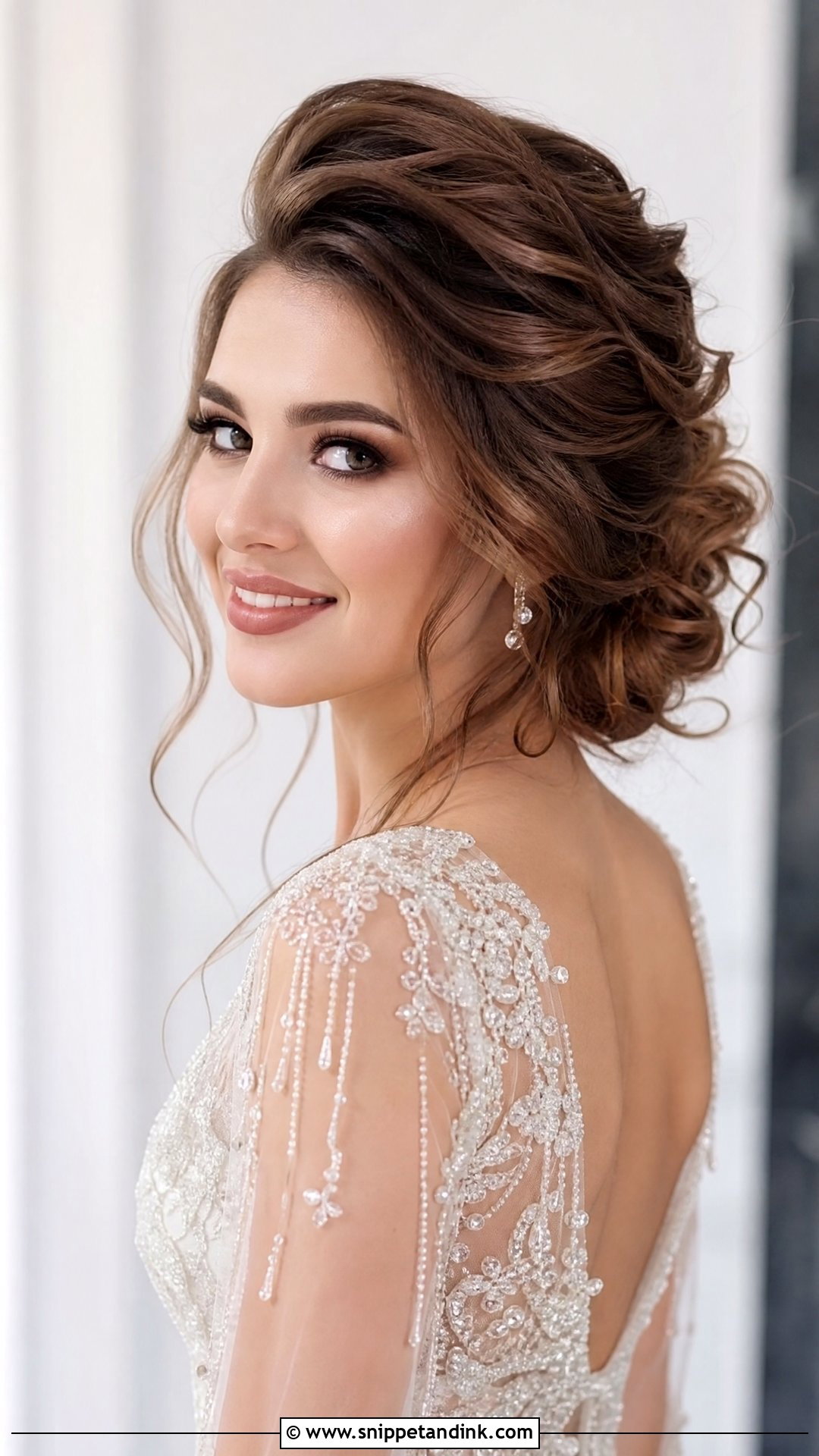 Glam Waves Updo - Snippet and Ink - 30 Glam Waves Wedding Hair