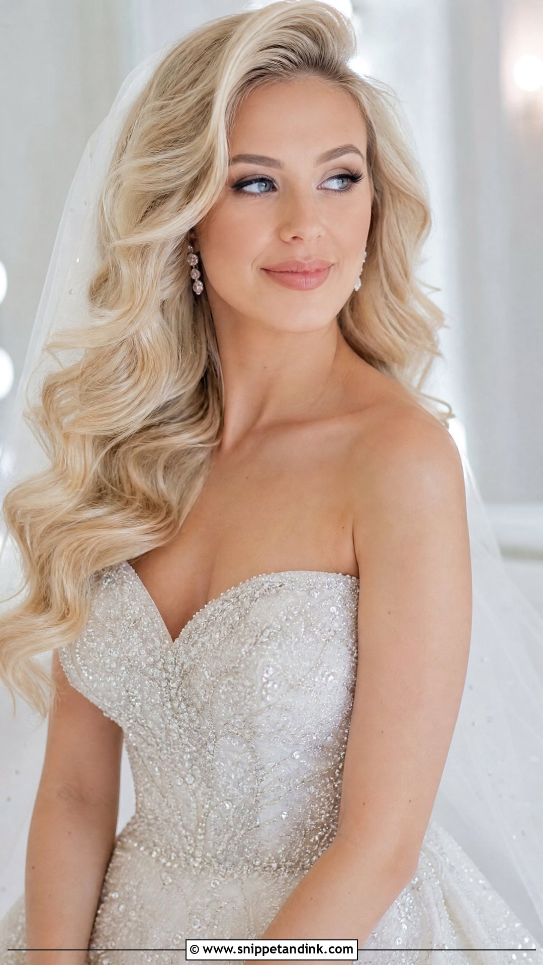 Glam Waves for Wedding - Snippet and Ink - 20 Wavy Hairstyle for Wedding Ideas