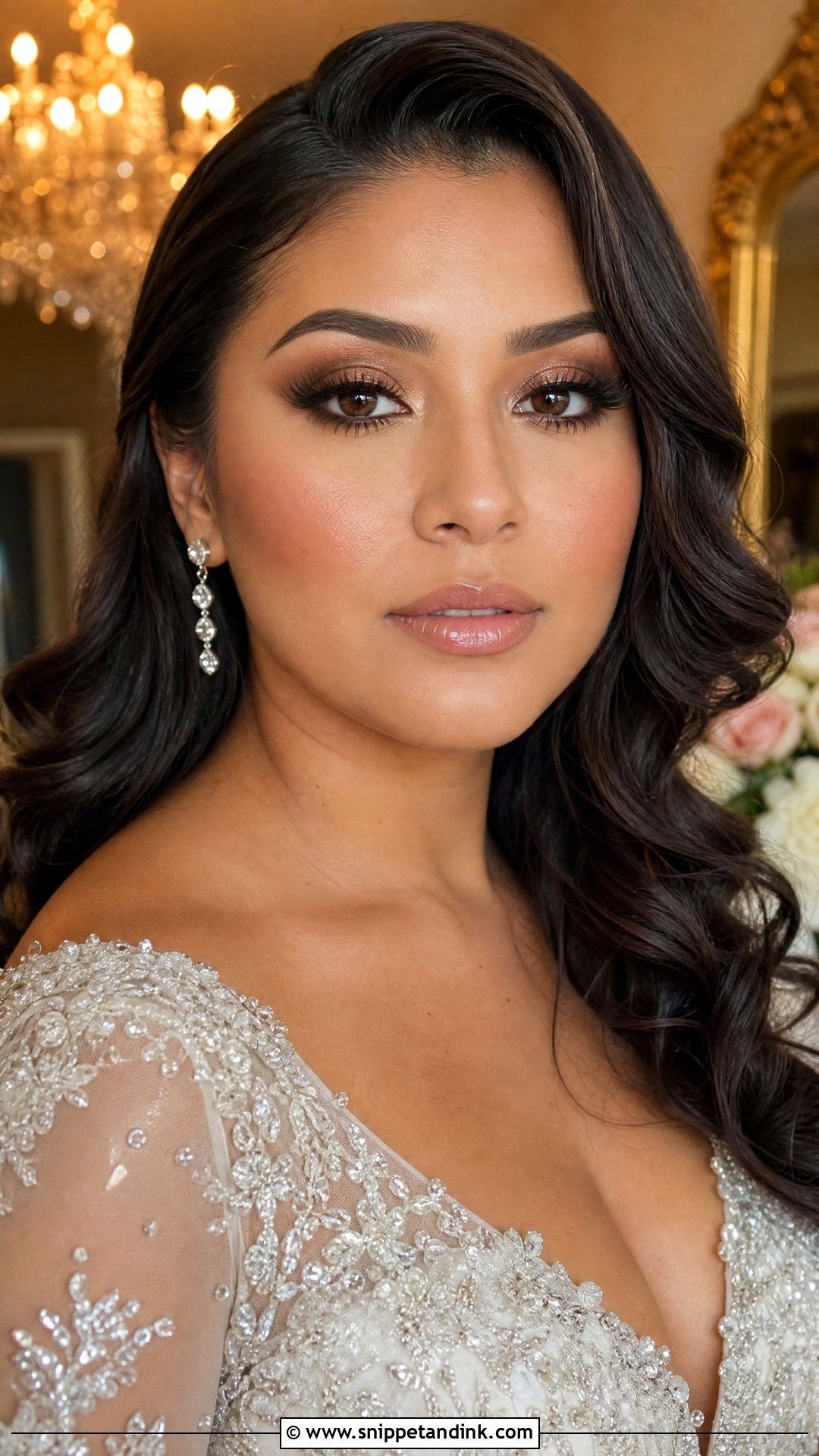 Glam Wedding Makeup For Brown Eyes - Snippet and Ink - 30 Glam Wedding Makeup Ideas