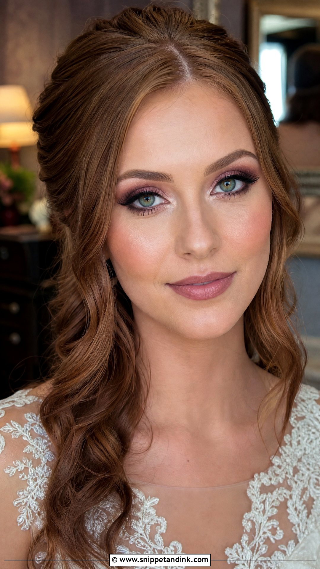 Glam Wedding Makeup For Green Eyes - Snippet and Ink - 30 Glam Wedding Makeup Ideas