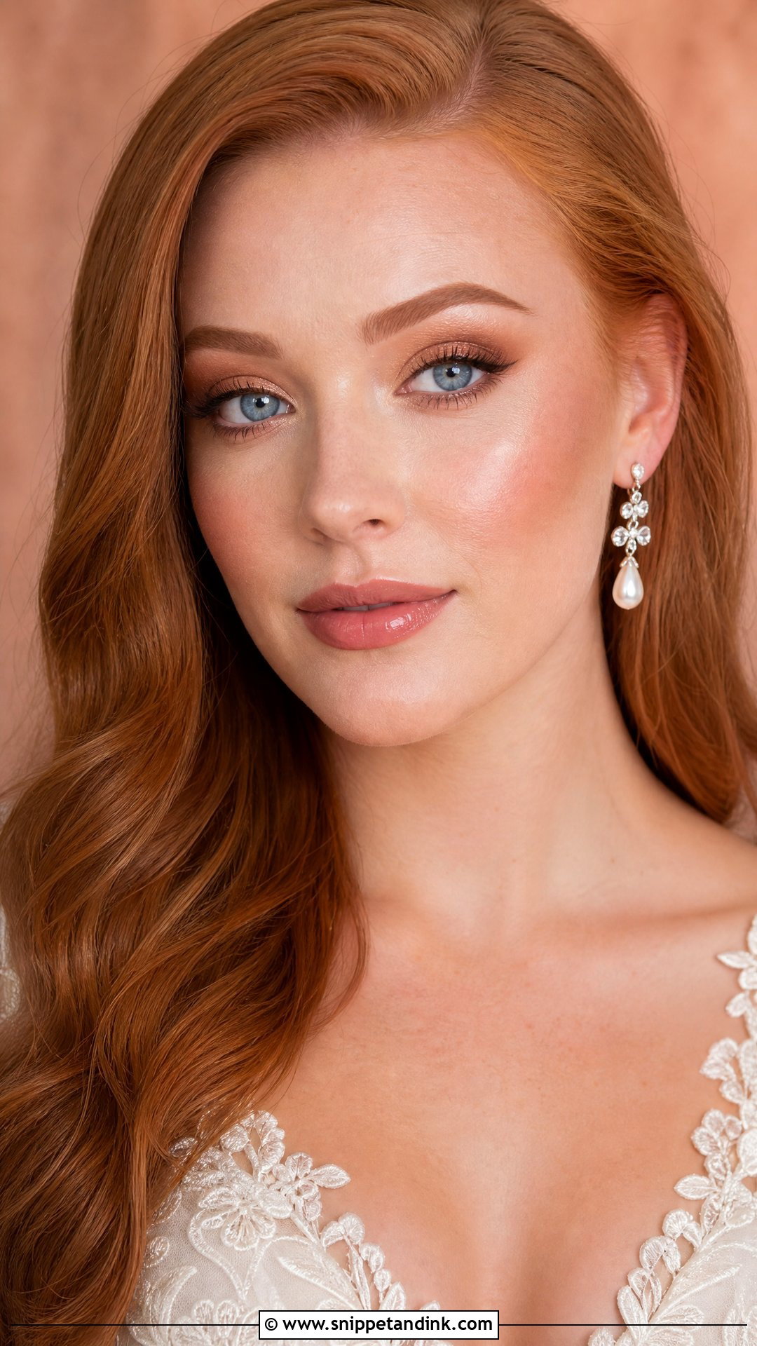 Glam Wedding Makeup For Red Hair And Blue Eyes - Snippet and Ink - 25 Full Glam Wedding Makeup for Blue Eyes