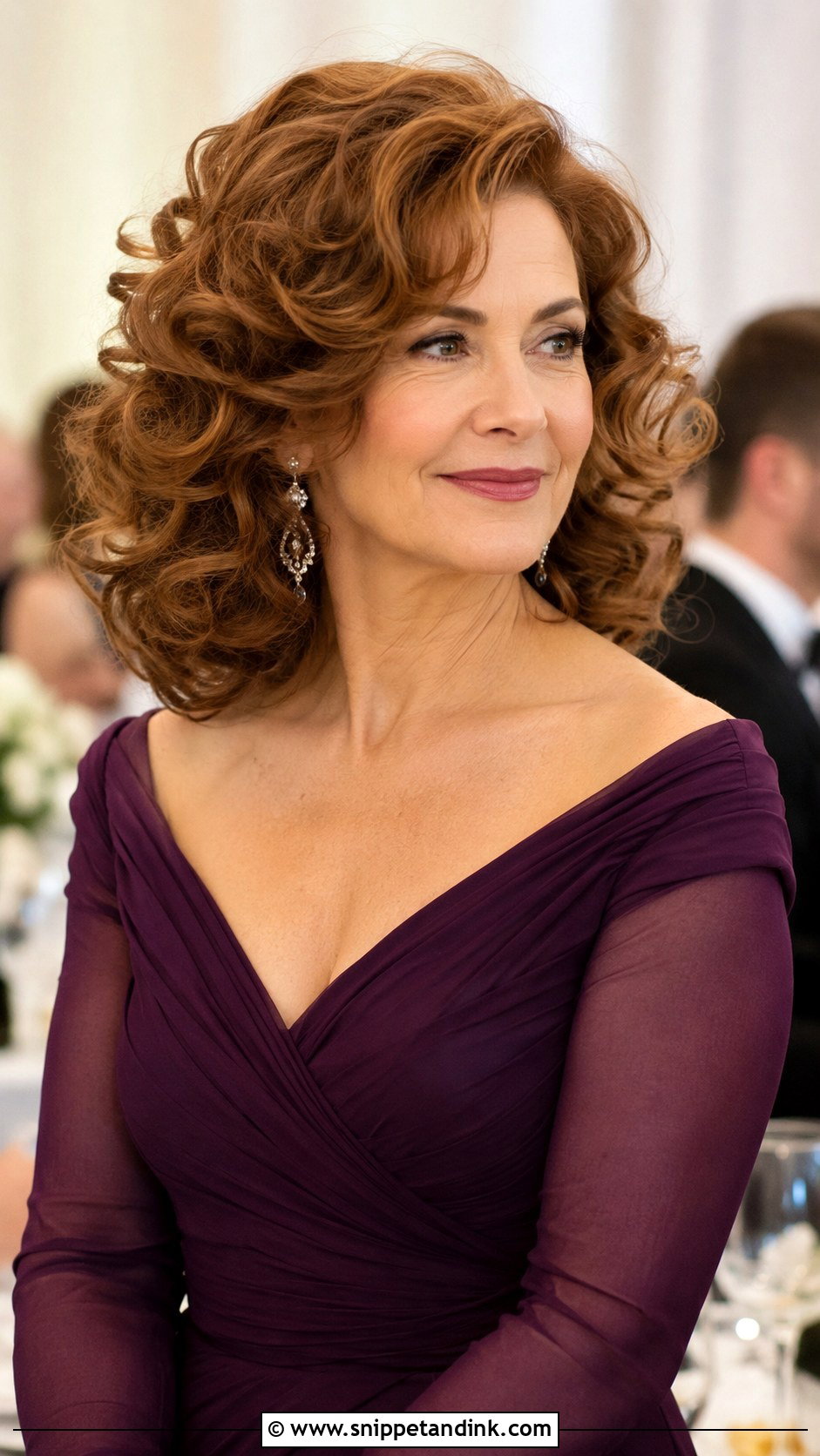 Glamorous Bouncy Curls - Snippet and Ink - 20 Medium Length Mother of the Bride Hair Ideas