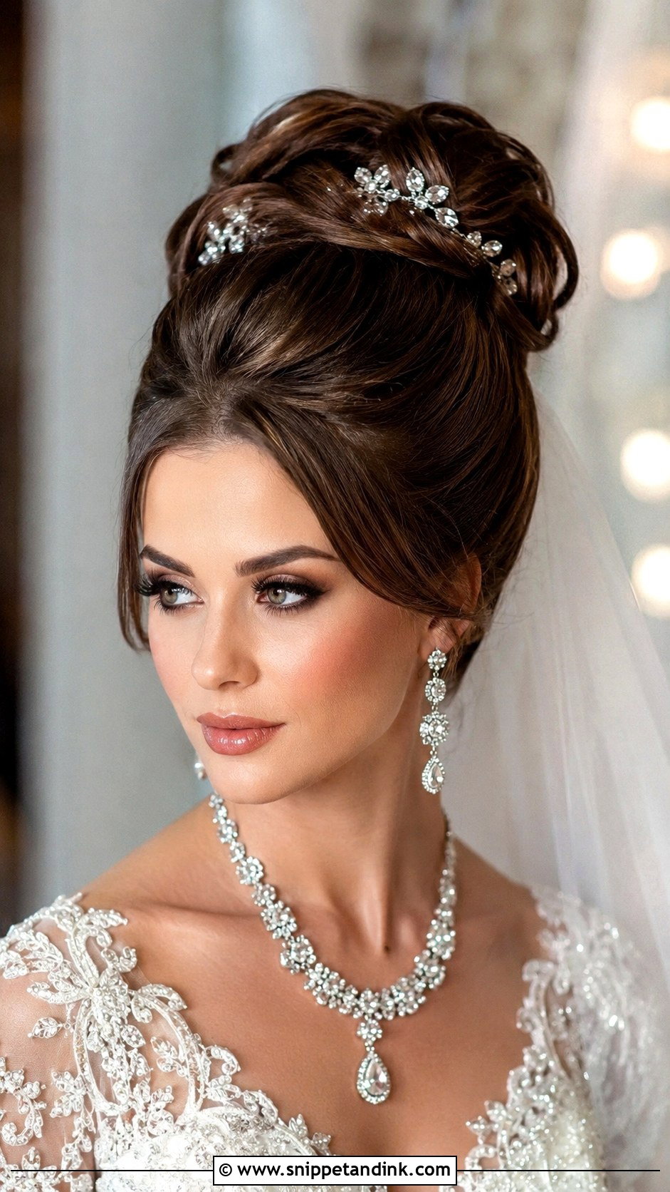 Glamorous High Updo With Volume - Snippet and Ink - 20 Elegant Updo Wedding Hairstyles