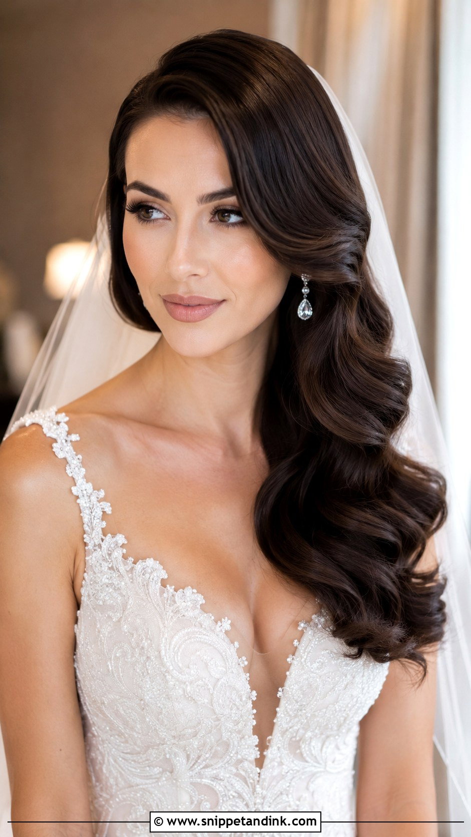 Glamorous Hollywood Curls - Snippet and Ink - 25 Hairstyles for Long Hair for Wedding
