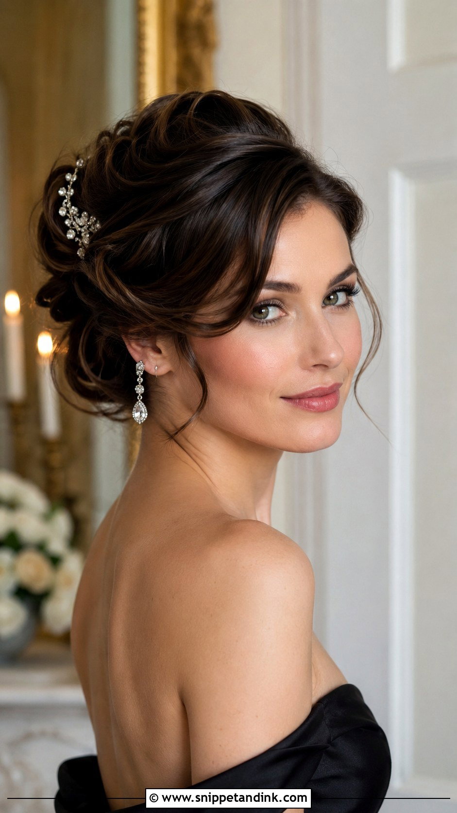 Glamorous Hollywood Updo - Snippet and Ink - 30 Brautfrisur Hochgesteckt Ideas