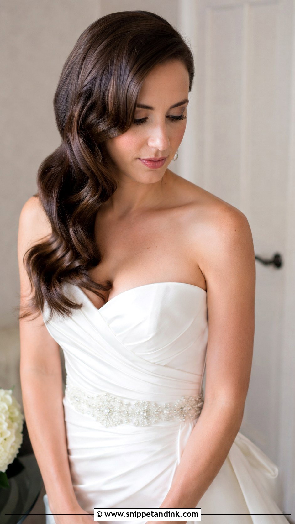 Glamorous Hollywood Waves Wedding Hairstyle - Snippet and Ink - 25 Simple Hairstyle for Wedding Ideas
