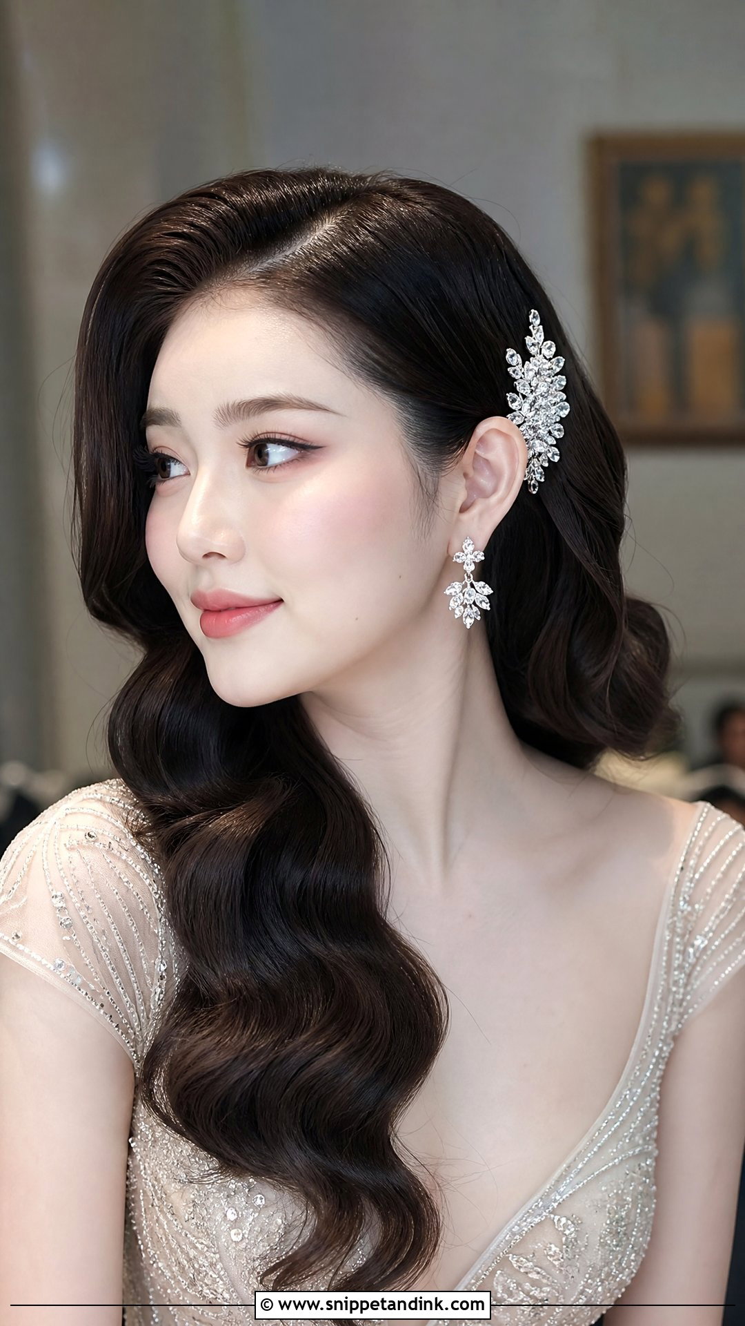 Glamorous Hollywood Waves - Snippet and Ink - 20 Chinese Wedding Hairstyles