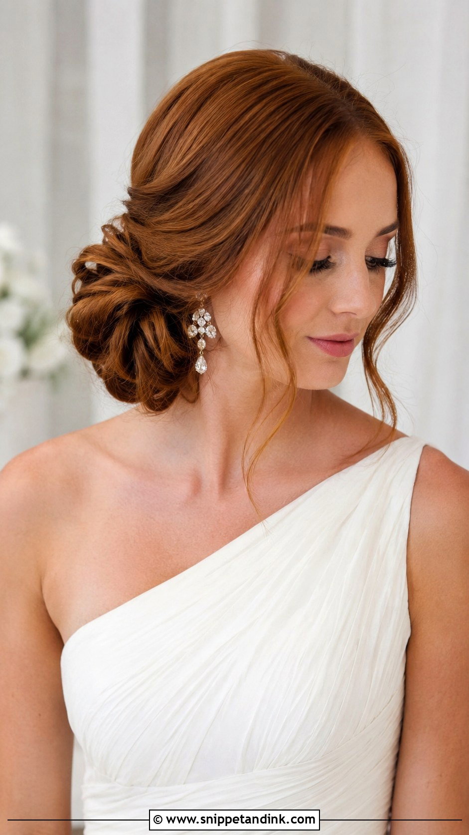Glamorous Side Bun - Snippet and Ink - 25 Glam Wedding Hair Ideas