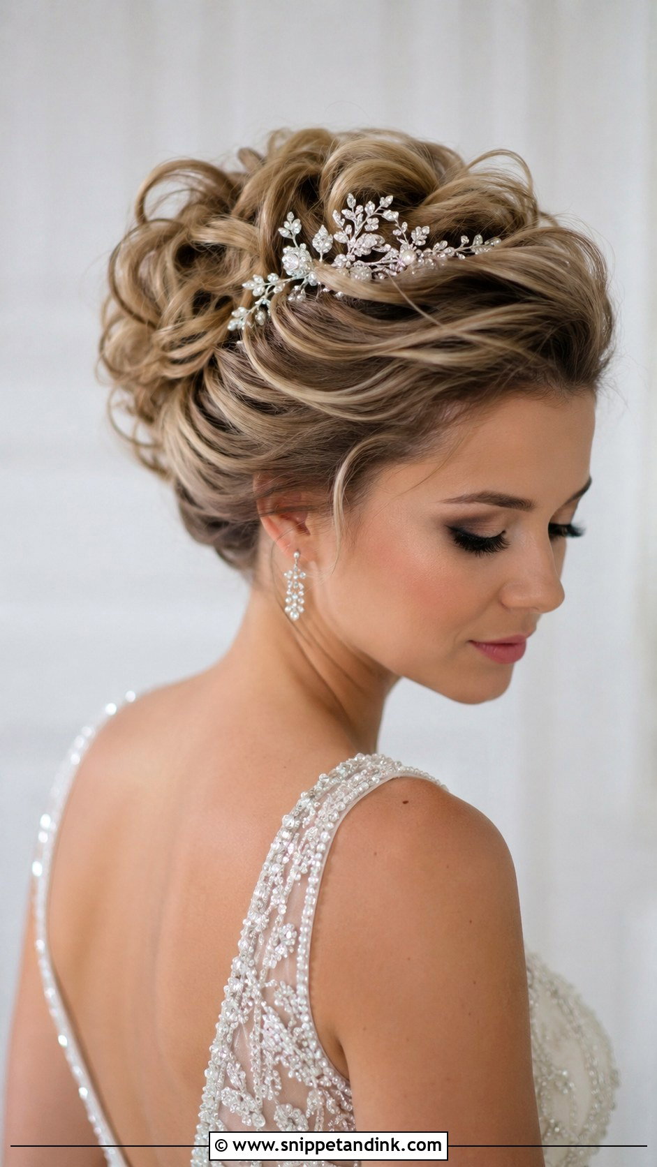 Glamorous Teased Pixie Updo - Snippet and Ink - 30 Short Hairstyle Women Wedding Ideas