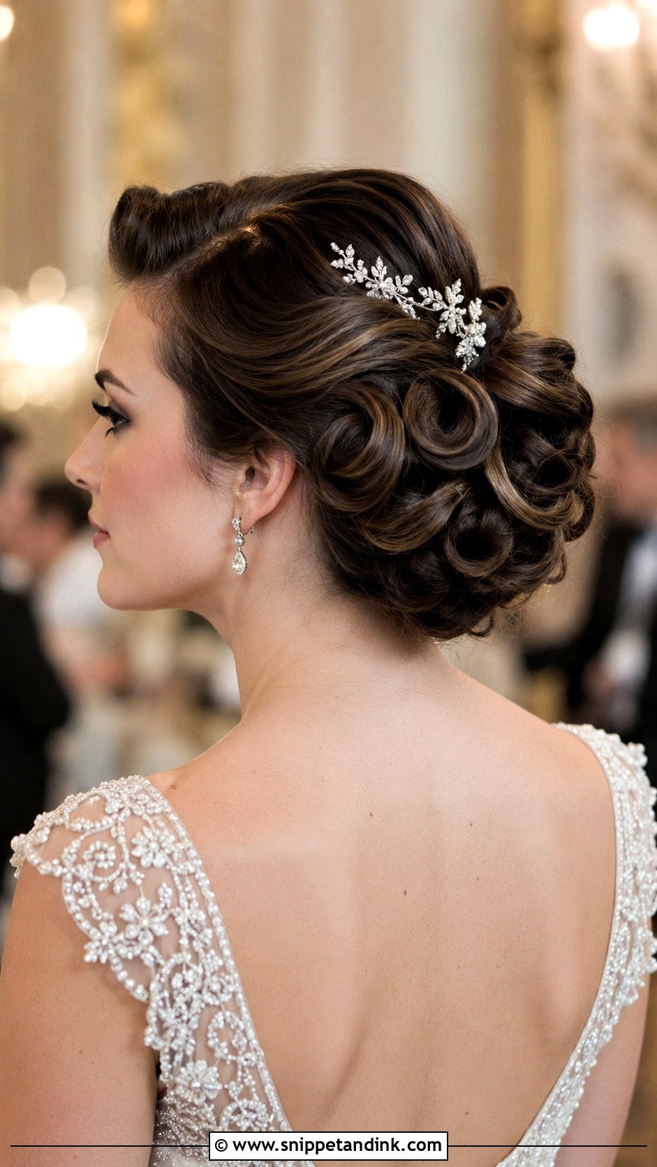 Glamorous Vintage Updo - Snippet and Ink - 25 Summer Wedding Hair Ideas