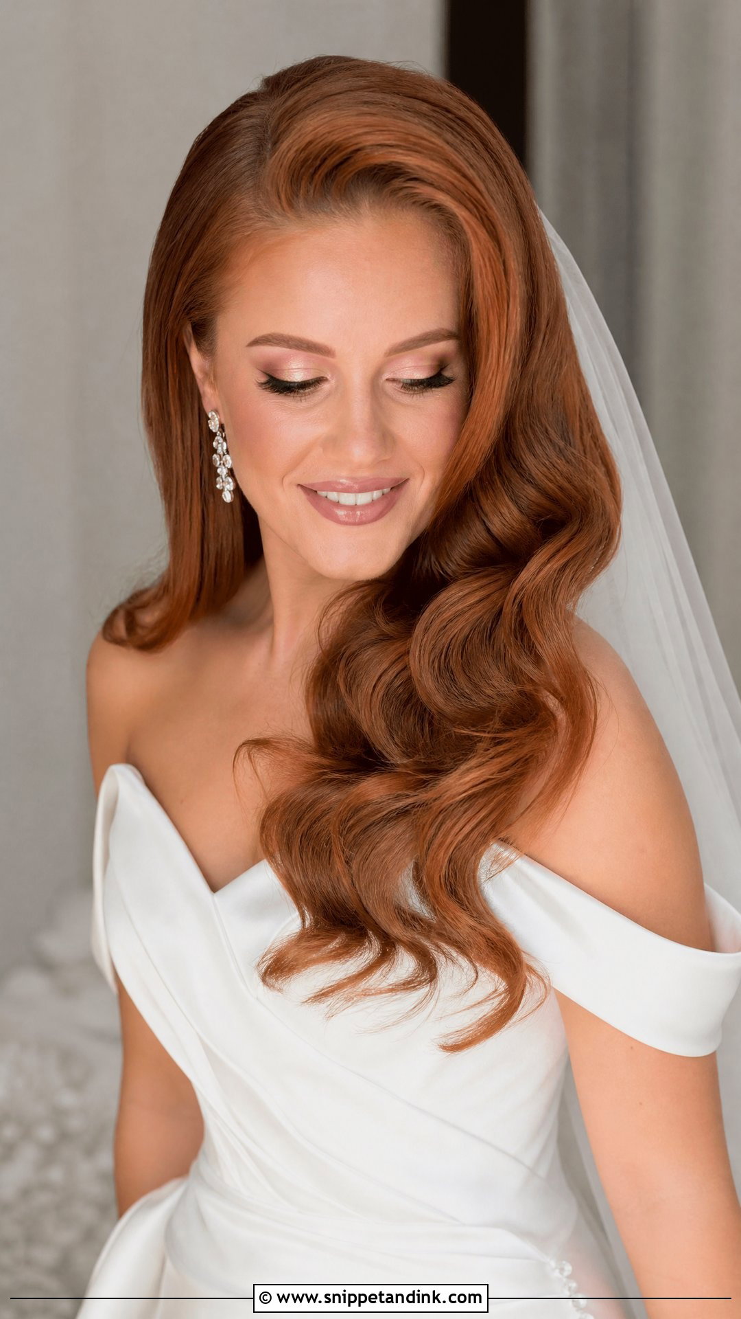 Glamorous Volume Blowout - Snippet and Ink - 20 Long Hair Wedding Hair Styles