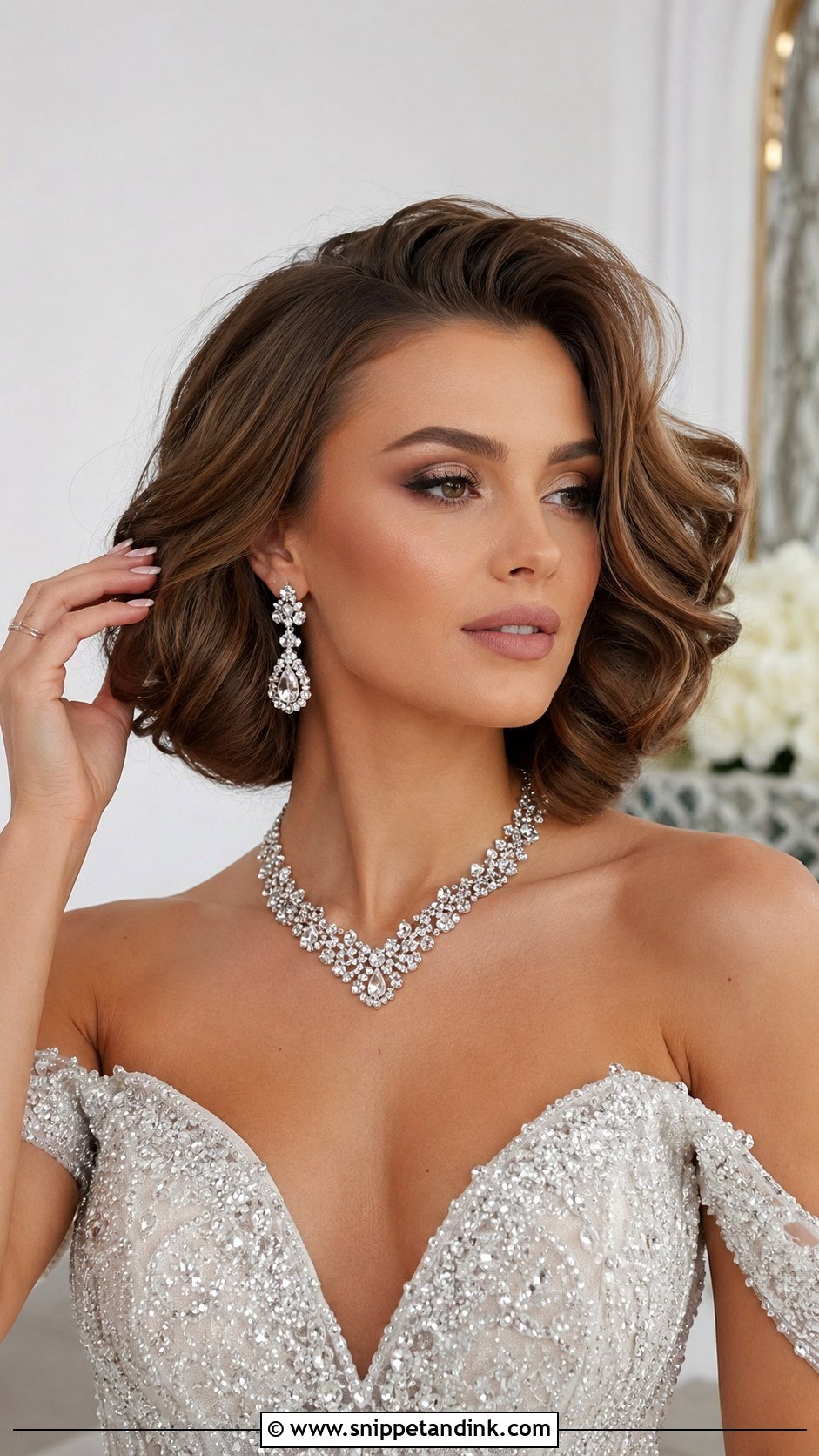 Glamorous Voluminous Bob - Snippet and Ink - 25 Wedding Hair Styles Short Hair