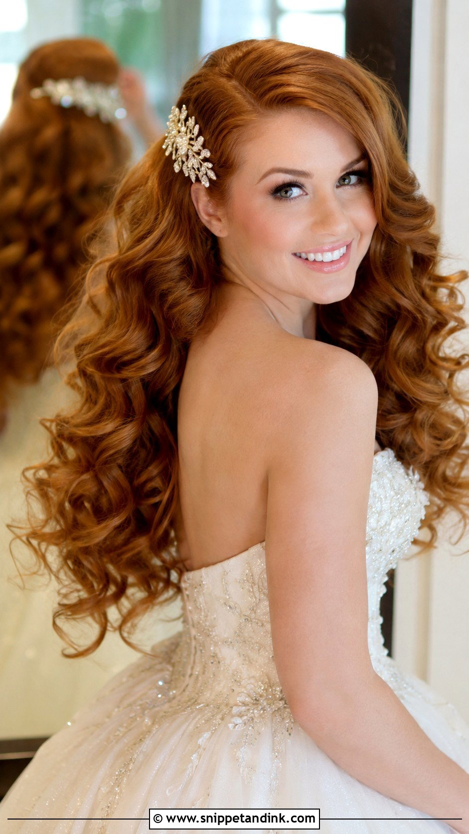 Glamorous Voluminous Curls for Wedding - Snippet and Ink - 20 Wedding Hair for Long Hair Ideas