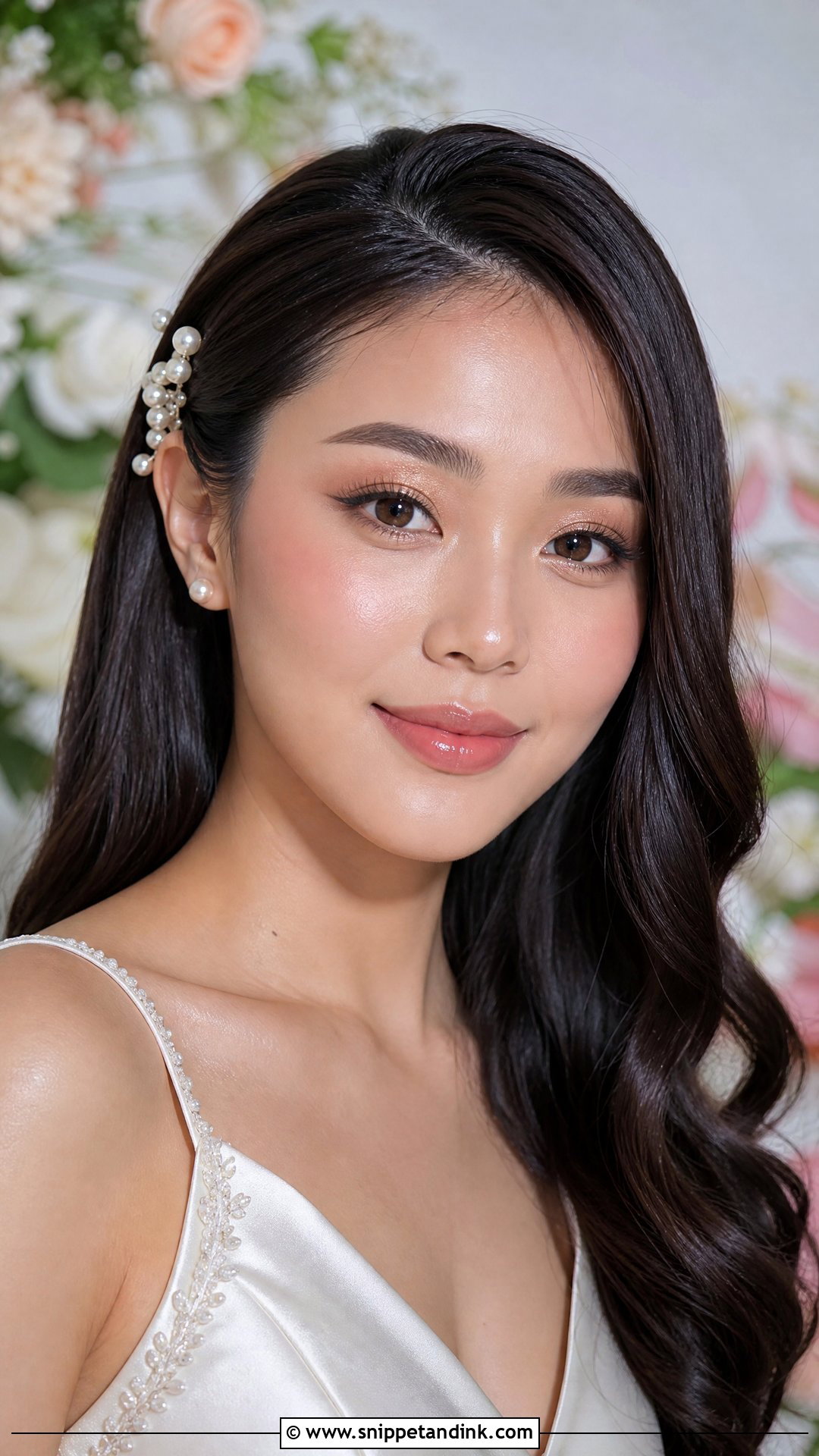 Glass Skin Asian Bridal Makeup - Snippet and Ink - 20 Natural Asian Bridal Makeup Ideas